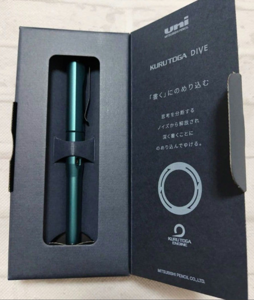 Uni Kurutoga Dive Mechanical Pencil 0.5mm Dense Green M5-5000 Mitsubishi New