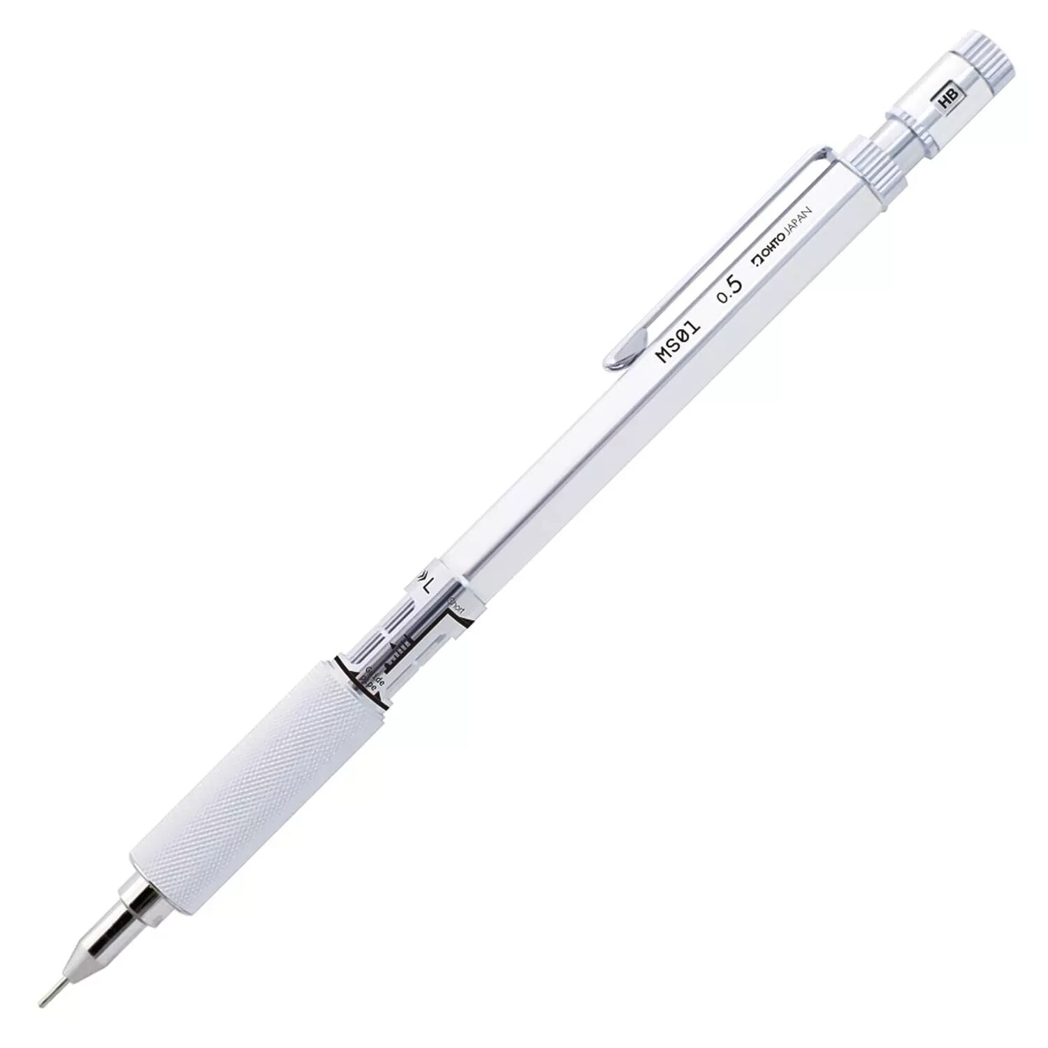 OHTO Aluminum Knurled Grip Mechanical Pencil MS01 0.5mm Made in Japan 121