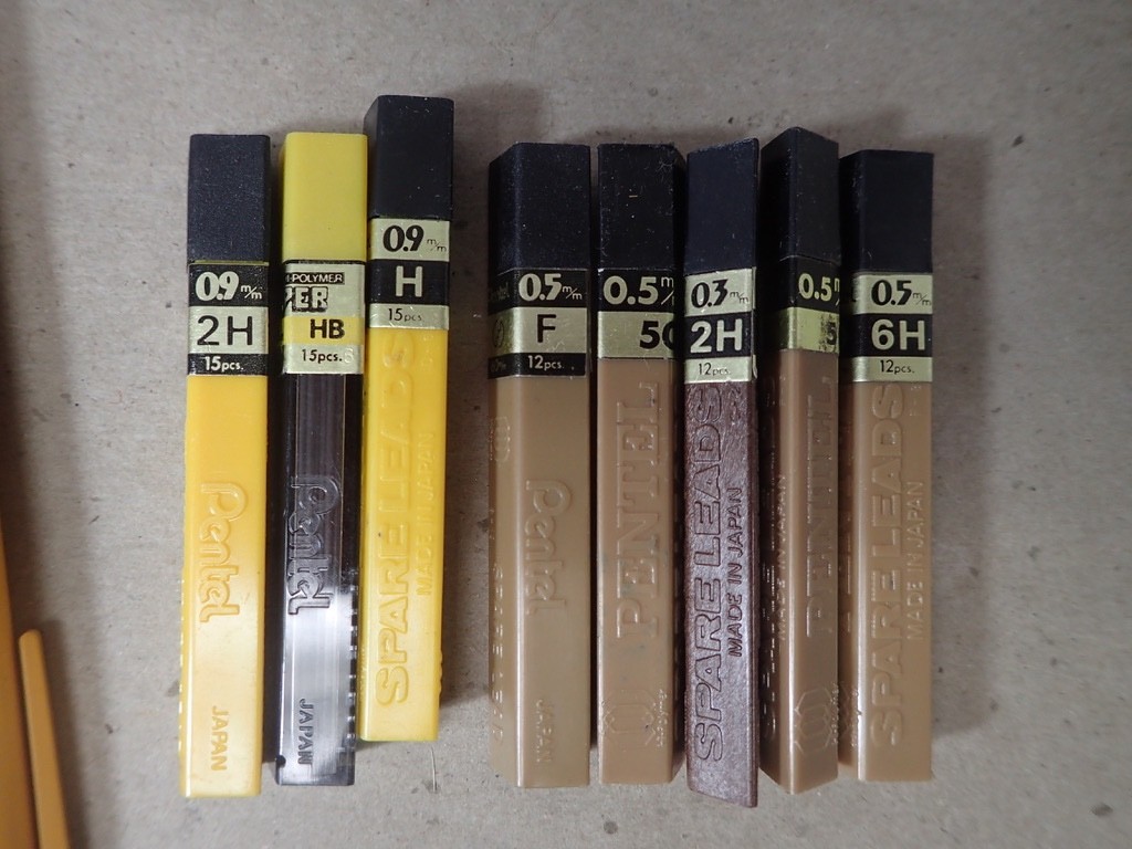 Large Lot Vintage Pencil Lead Holders, Mechanical Pencils & Eraser Pens
