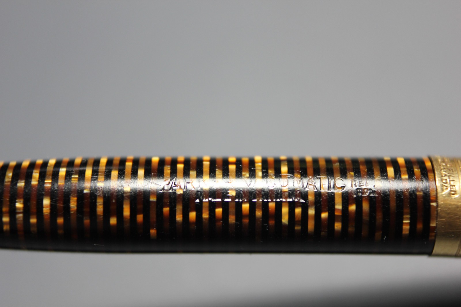 Rare Parker Imperial Vacumatic Pencil Gold Filled *Made in Canada, Golden Pearl