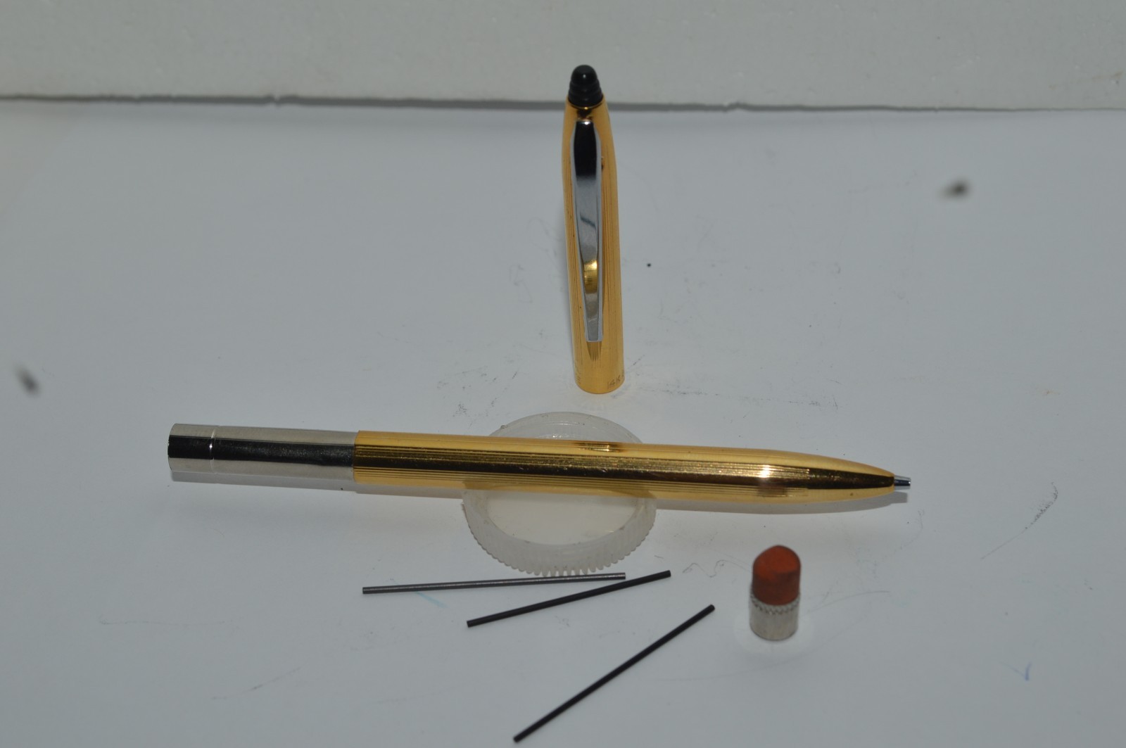HAMILTON 14k Gold Electroplate Mechanical Pencil 0.9mm Made In USA Circa 1970s