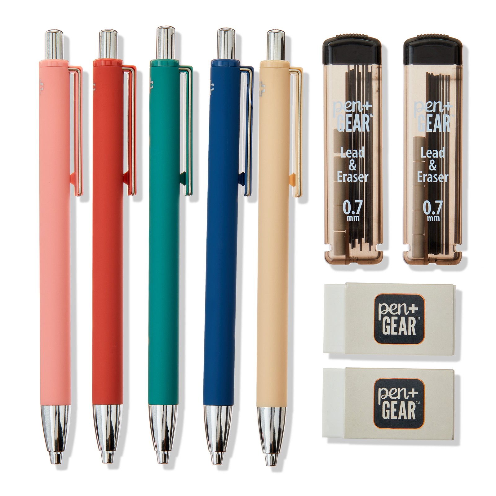 Pen+Gear 0.7mm Mechanical Pencil Set with Case 5 Count