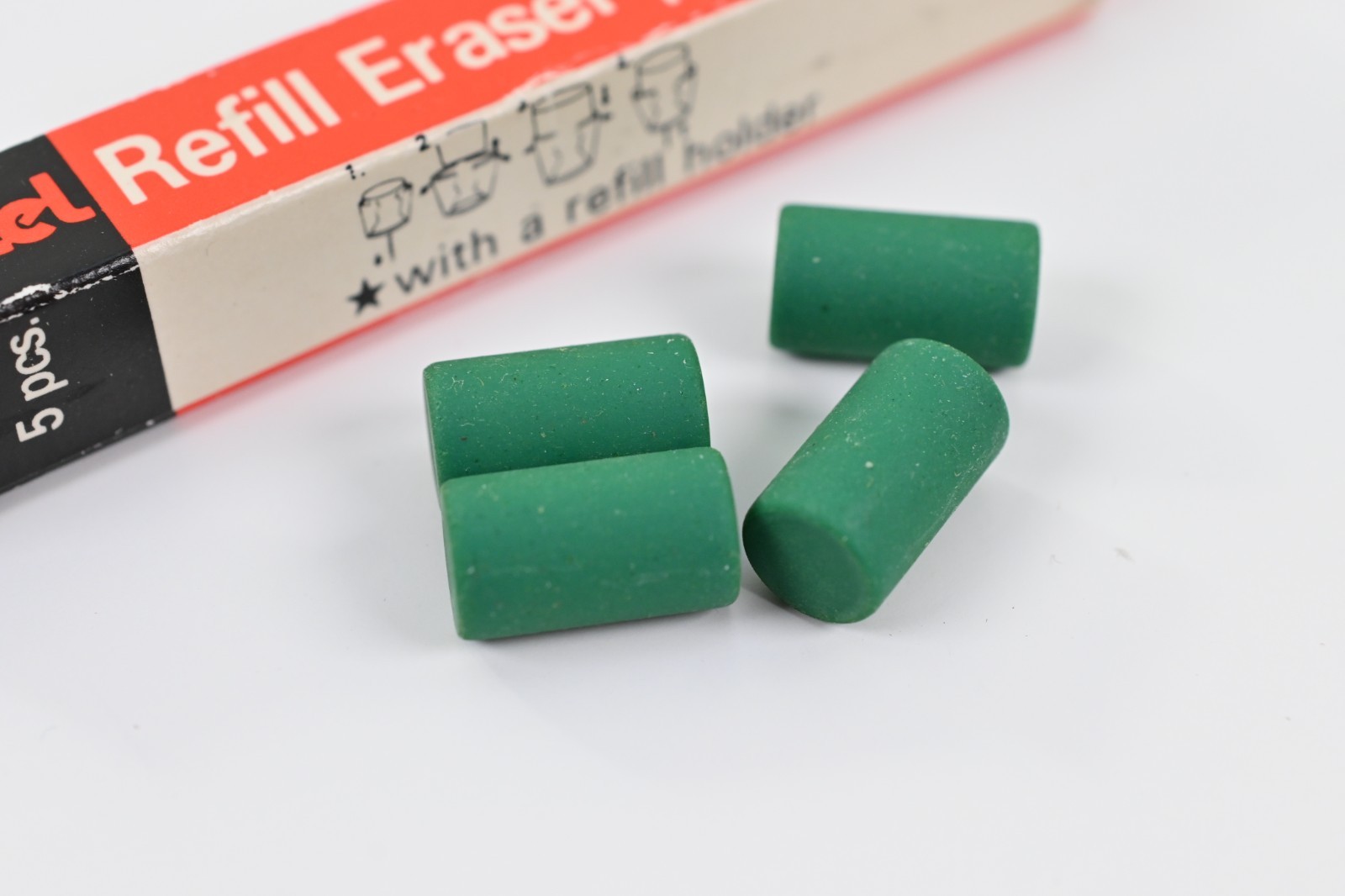 Vintage Pentel Refill Eraser PD345 Automatic Pencil 4 Refills w Box