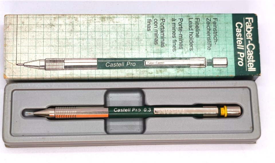 3pc Vintage Mechanical Pencil Lot Faber-Castell Castell Pro & STABILO 3135N NOS