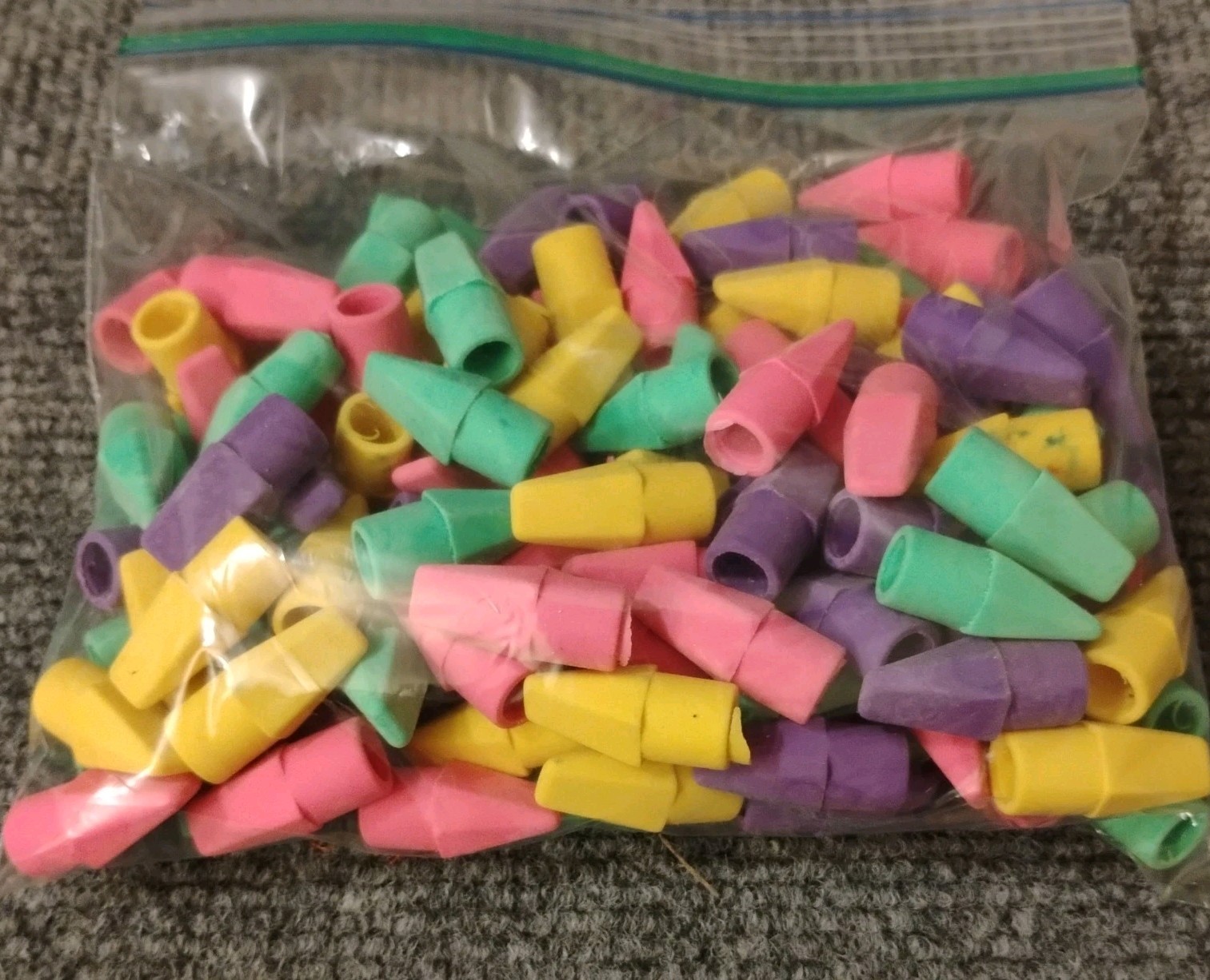90 Geddes Rainbow Pencils 4 Multi-Colored Pencils + 118 Erasers + 140 Sharpeners