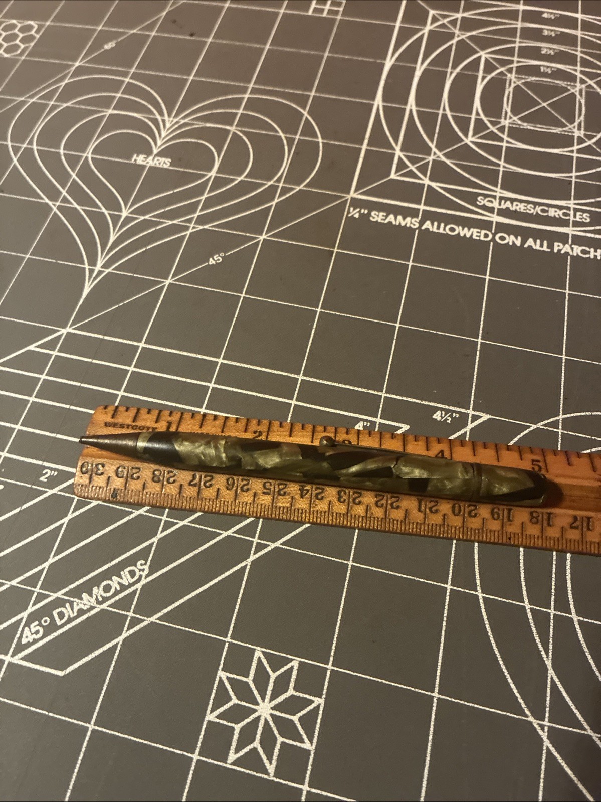Antique Wearever Green Black Mechanical Pencil Very Rare Item