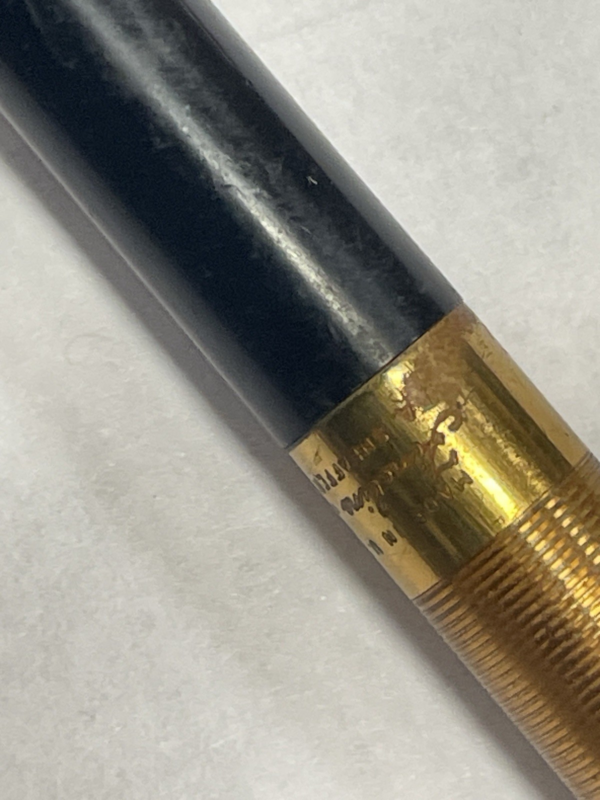 Vintage Sheaffer Fineline Mechanical Pencil Black & Gold, Works, Shows Use