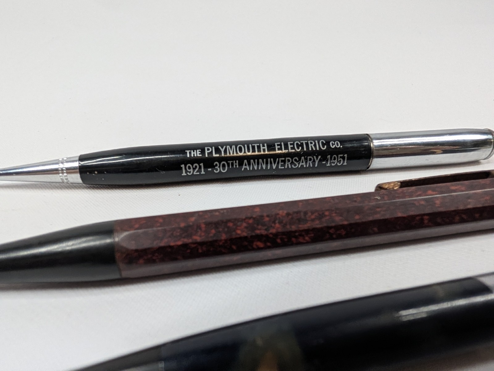 Lot of 3 Vintage Mechanical Pencils Waterman’s Redipoint Advertising