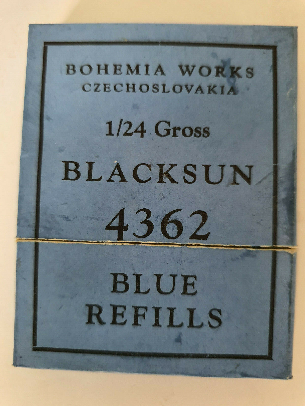 Bohemia Works BLACKSUN Blue Refills 4362, Czechoslovakia, from 1960’s