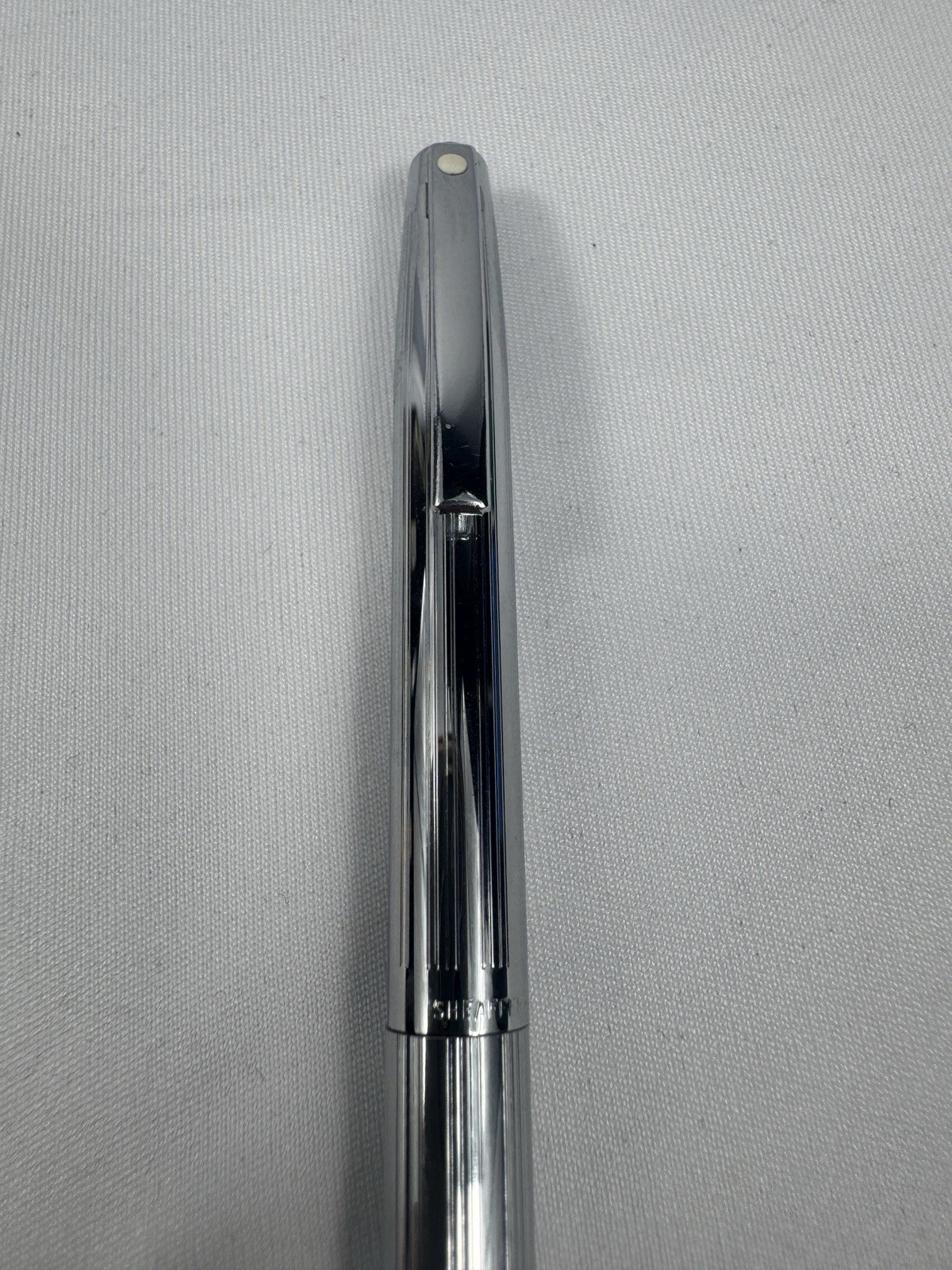 Vintage Sheaffer Chrome Mechanical Pencil Silver Tone White Dot Made In USA