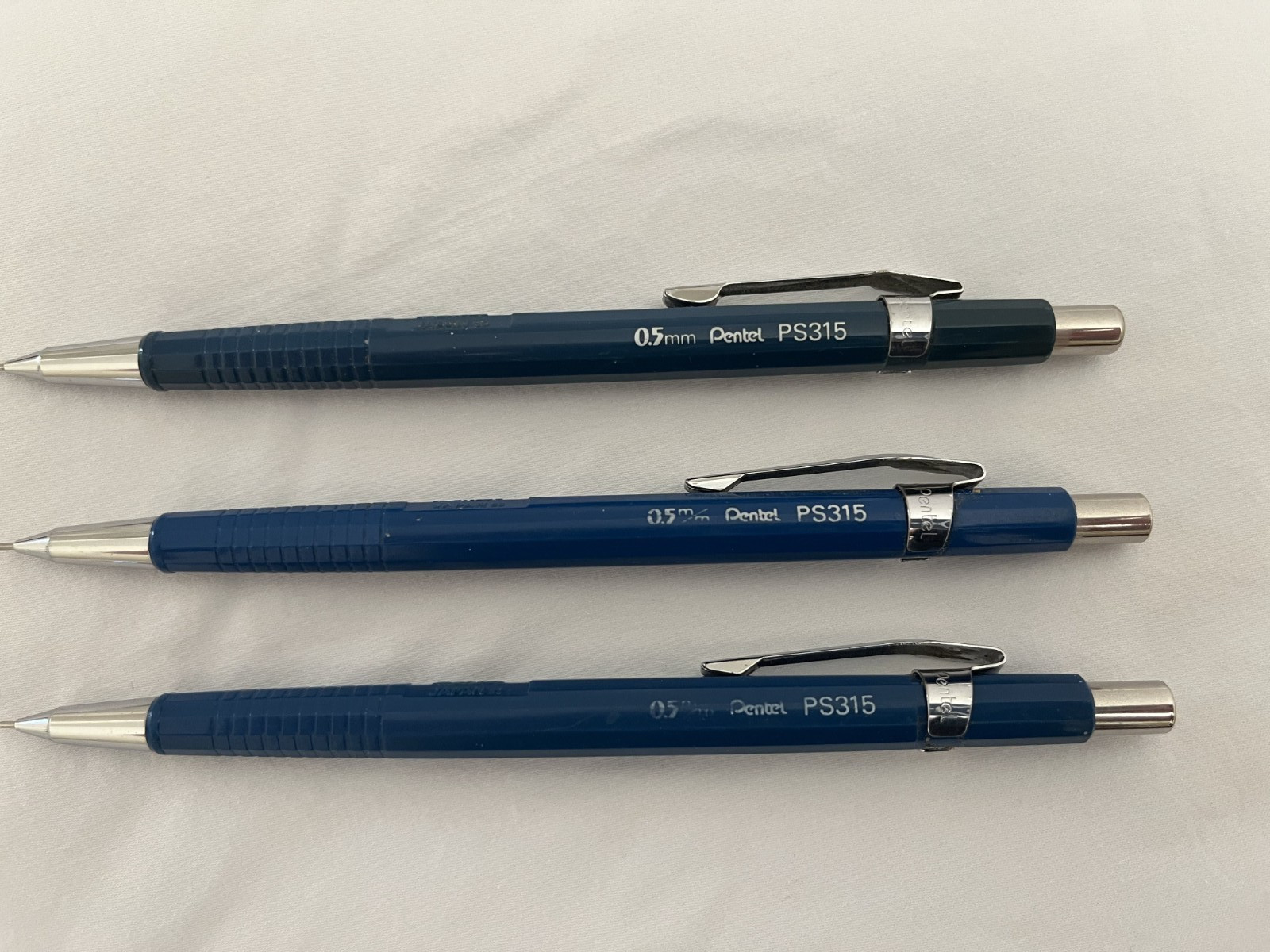 Vintage Pentel Mechanical Drafting Pencils PS315 .05 mm (3)