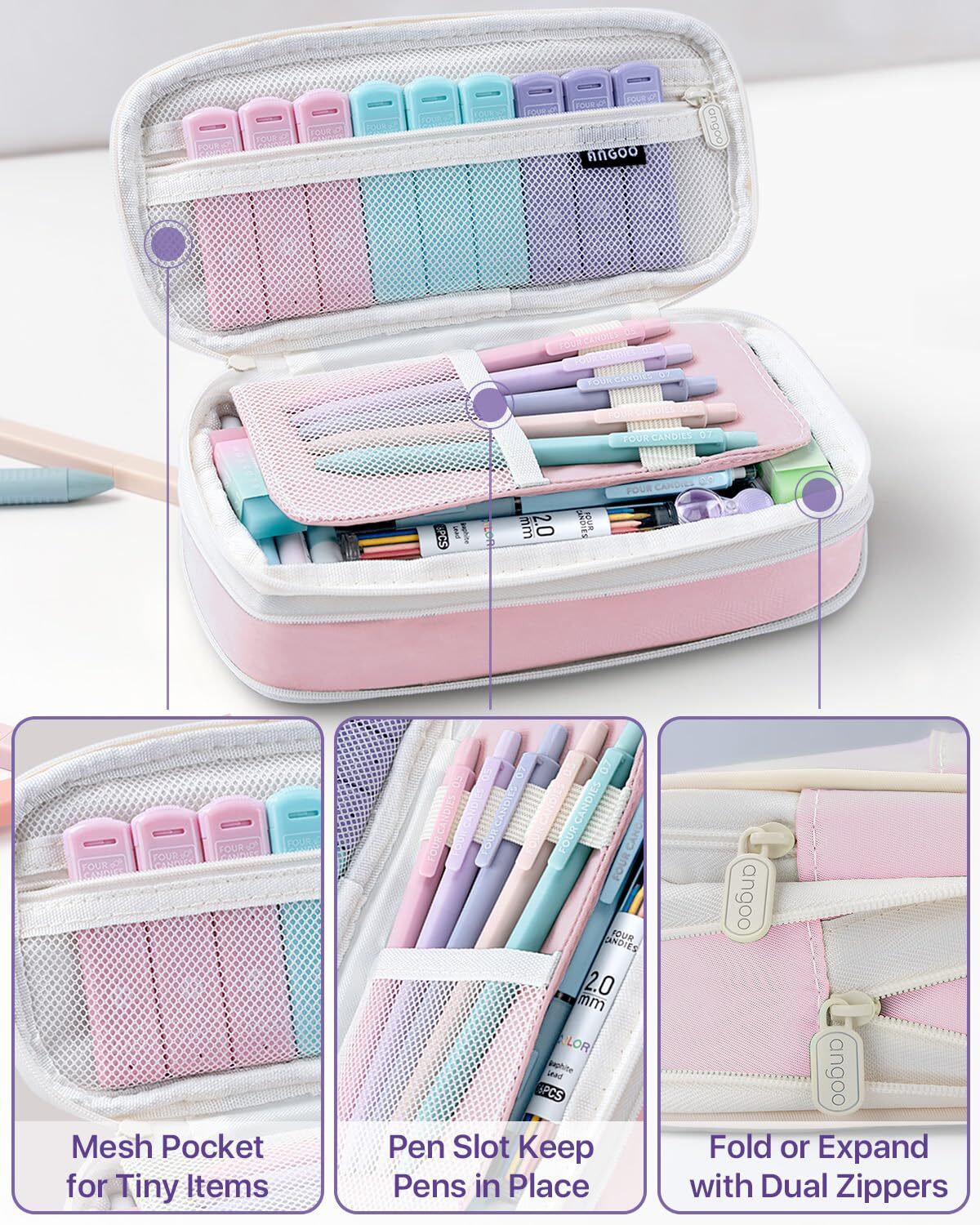 36PCS Aesthetic School Supplies Mechanical Pencils 0.5mm 0.7mm 0.9mm & 2.0mm …