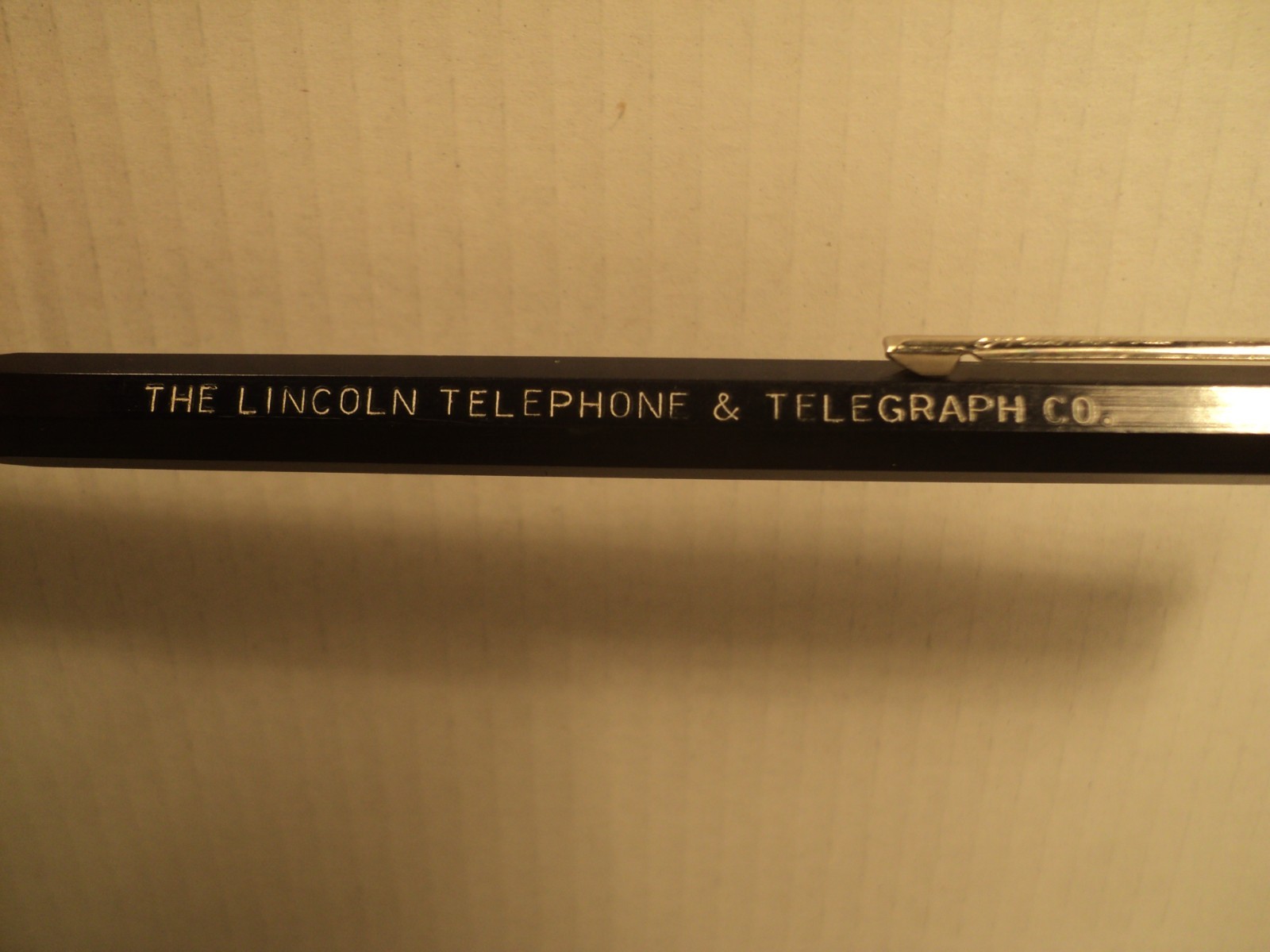 Vintage Autopoint Mechanical Pencil Lincoln Telephone & Telegraph Co 5-1/2″ F