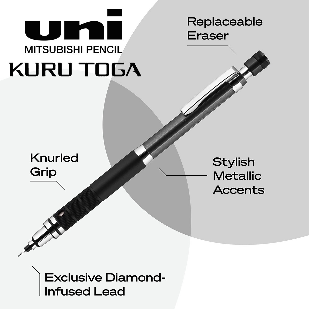 MItsubishi Uni-Ball KURU TOGA ELITE Mechanical Pencil (0.5mm) Made in Japan