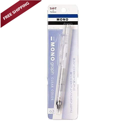 Tombow Mechanical Pencil, Monograph Clear Color 0.3mm, (DPA-139A)