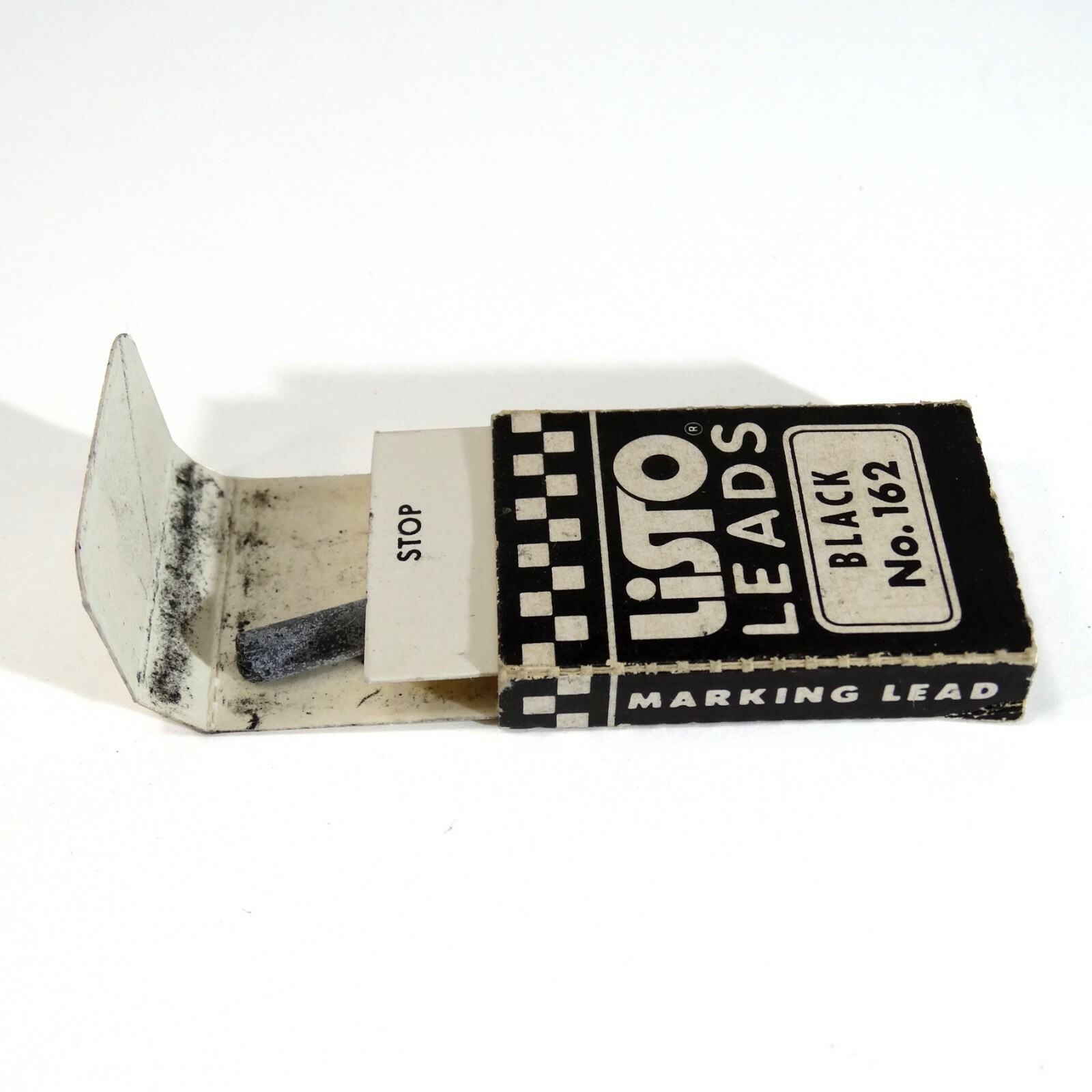 VINTAGE LISTO LEADS BLACK No. 162 BOX ONE LEAD LEFT 1C1