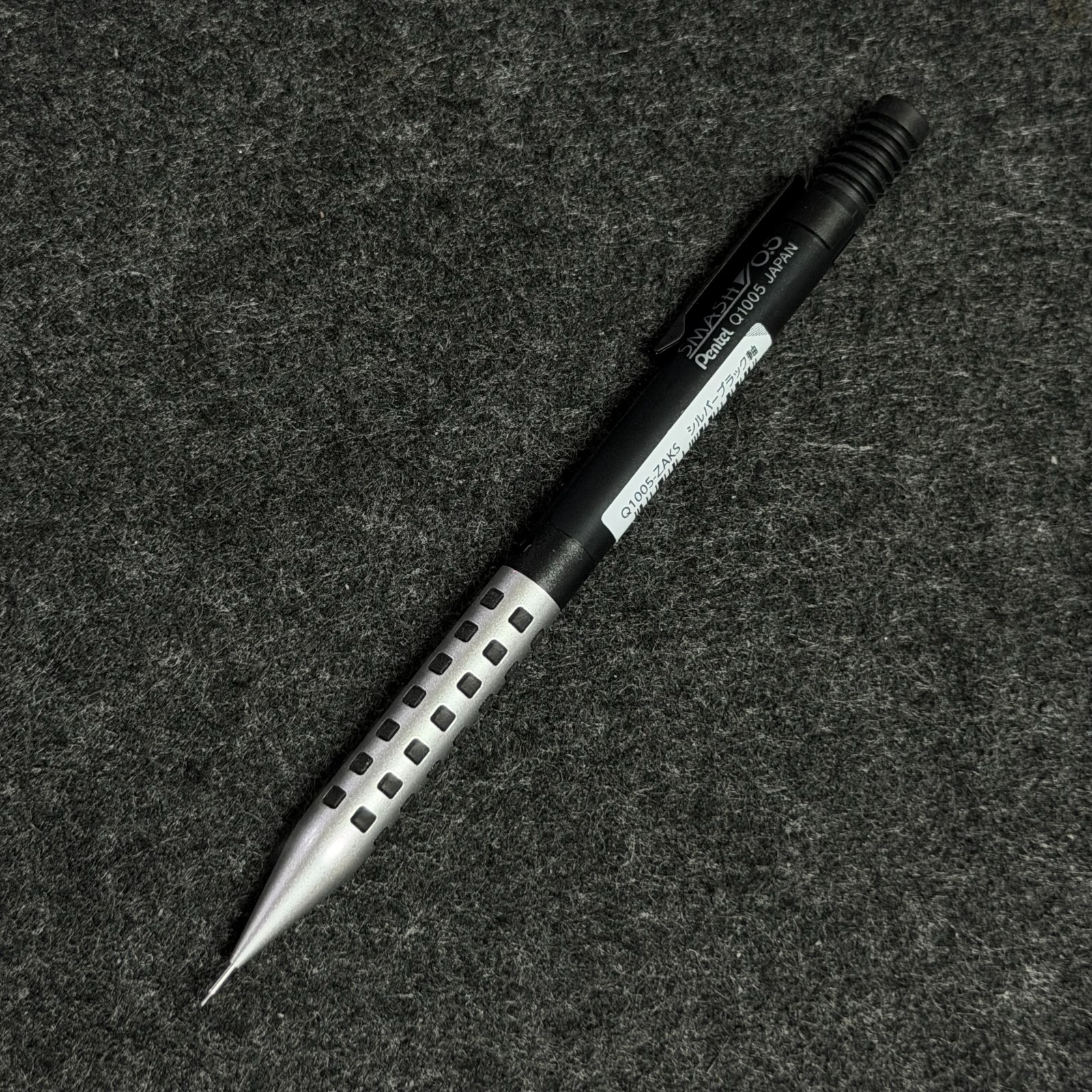 Pentel Smash Mechanical Pencil 0.5mm Silver Black Kitera Limited Q1005-ZAKS New
