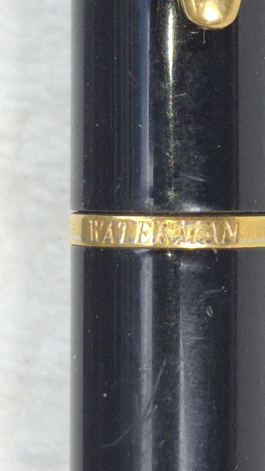 “WATERMAN * France” Black with Polished Brass Trim Working Mech Pencil