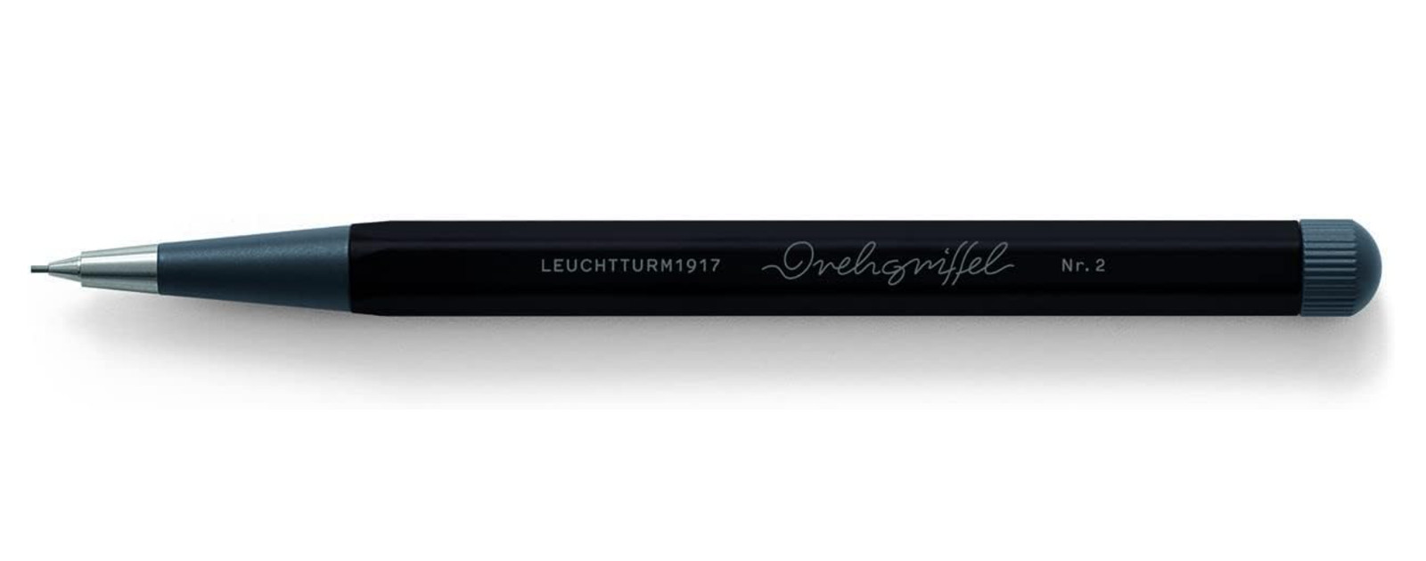 0.7mm Mechanical Pencil Refillable HB Graphite Aluminum Brass Black