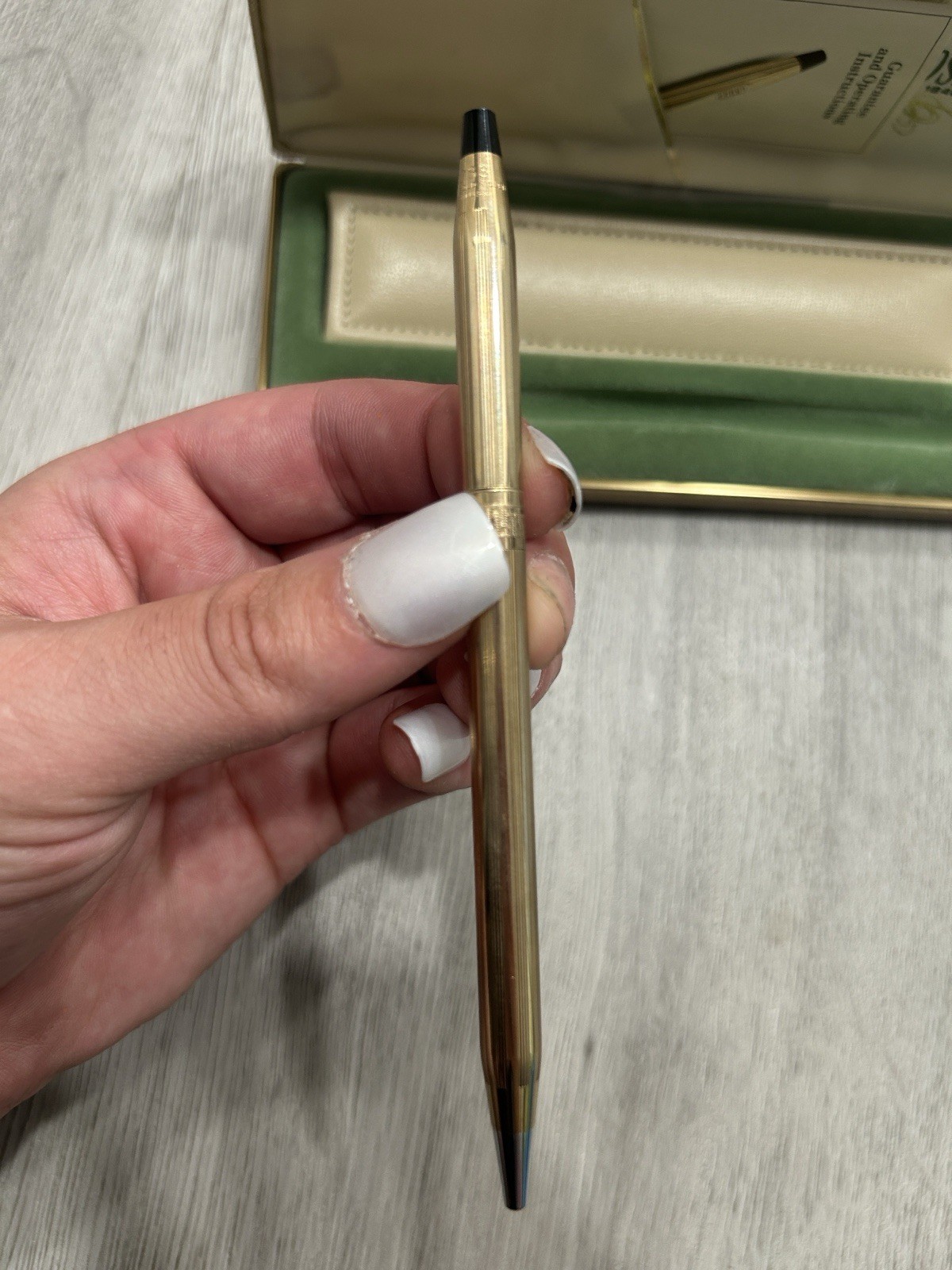 Cross Gold Twist Click Mechanical Pencil Retractable Tip with Case