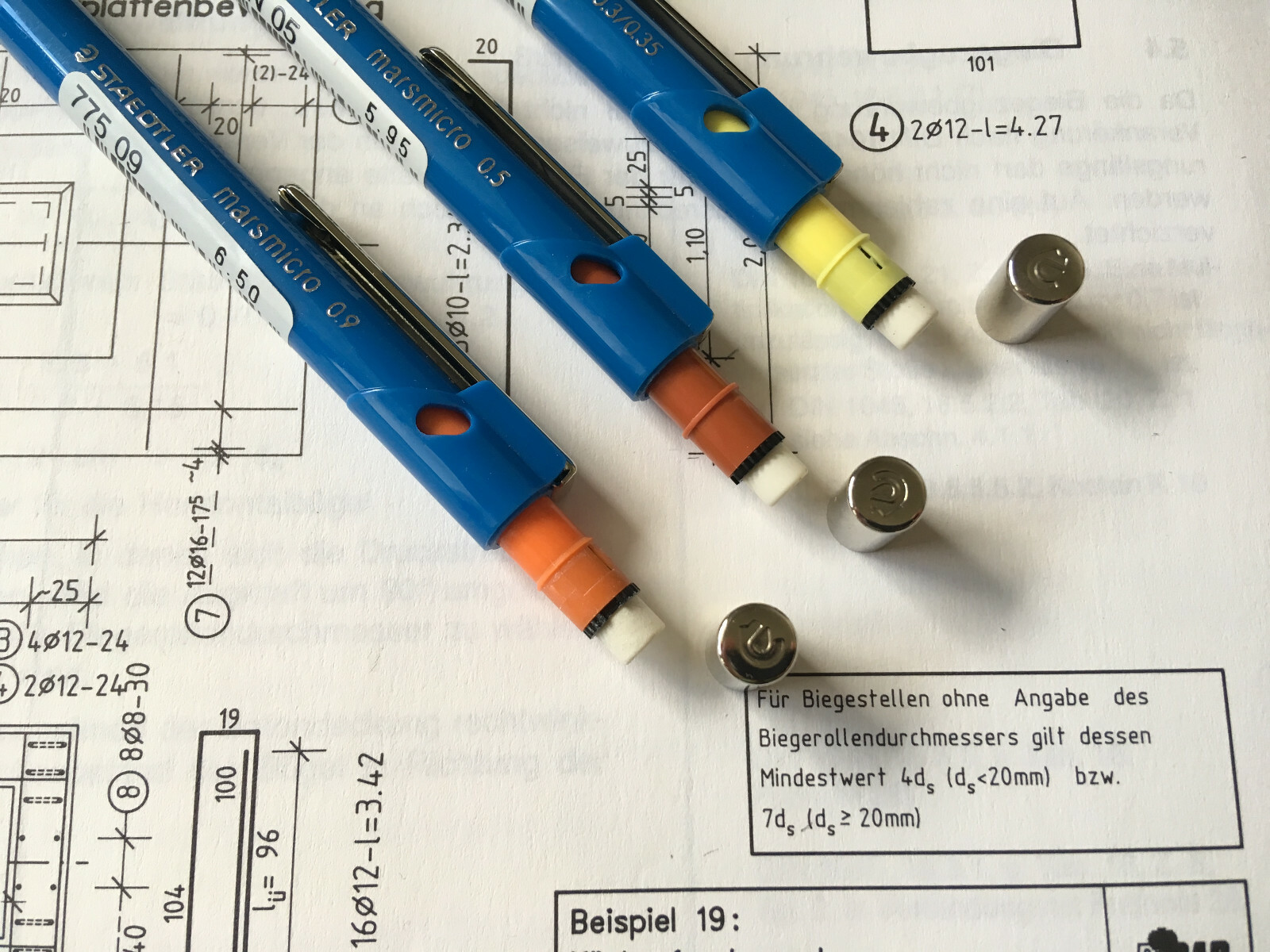 Three Vintage Mechanical Pencils STAEDTLER MARSMICRO 0.30/0.35 & 0.50 & 0.90 mm