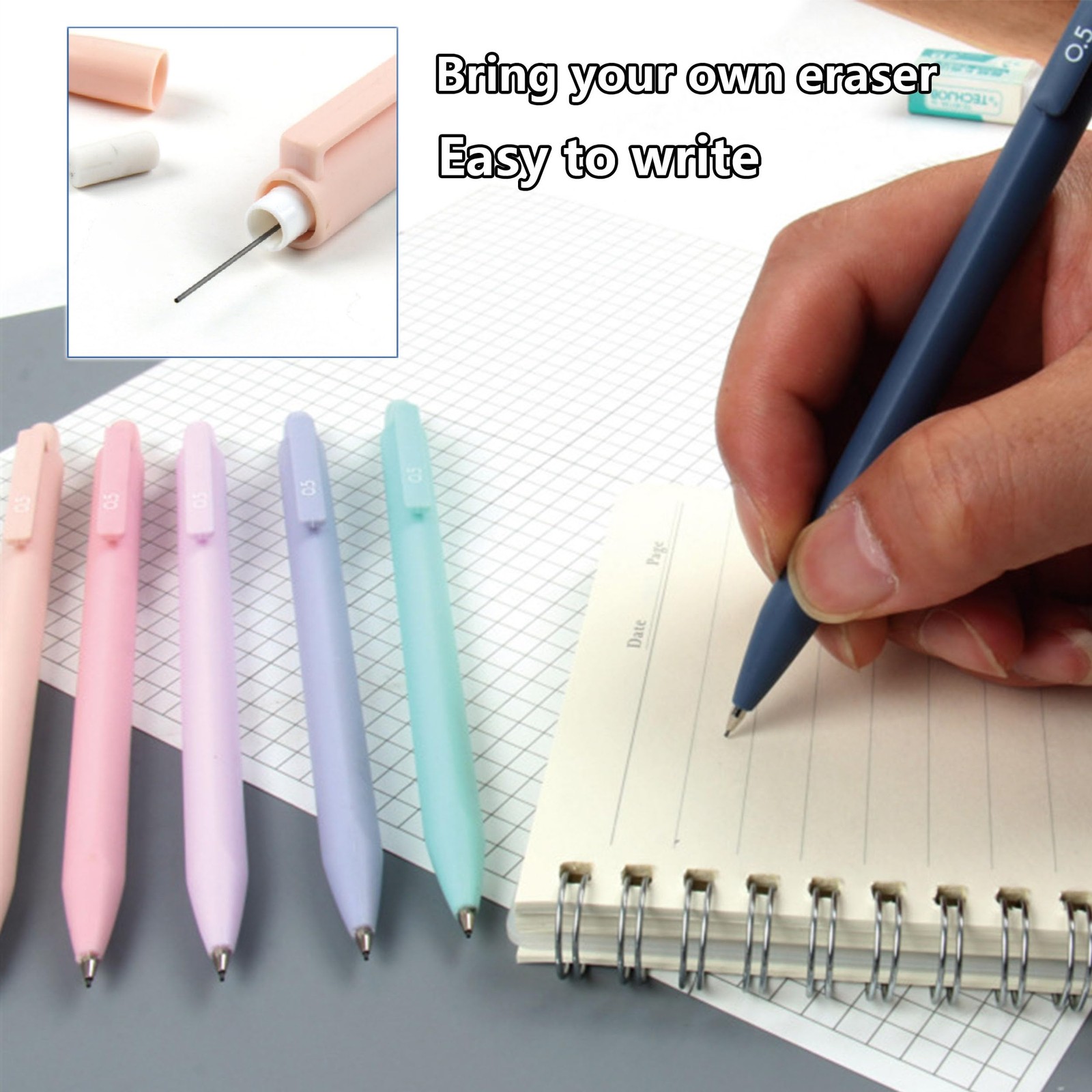 42 PCS Aesthetic School Supplies Large Pencil Case Marker Gel Pen Set
