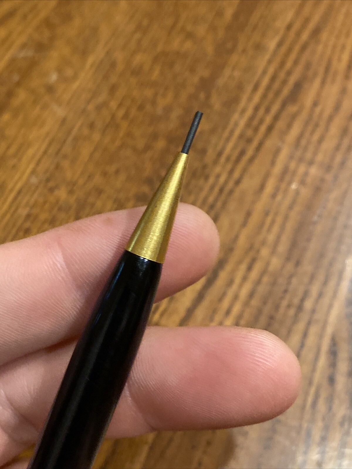 RARE Vintage VENUS Model 047 G Mechanical Twist Pencil Black w Gold Tone Accents