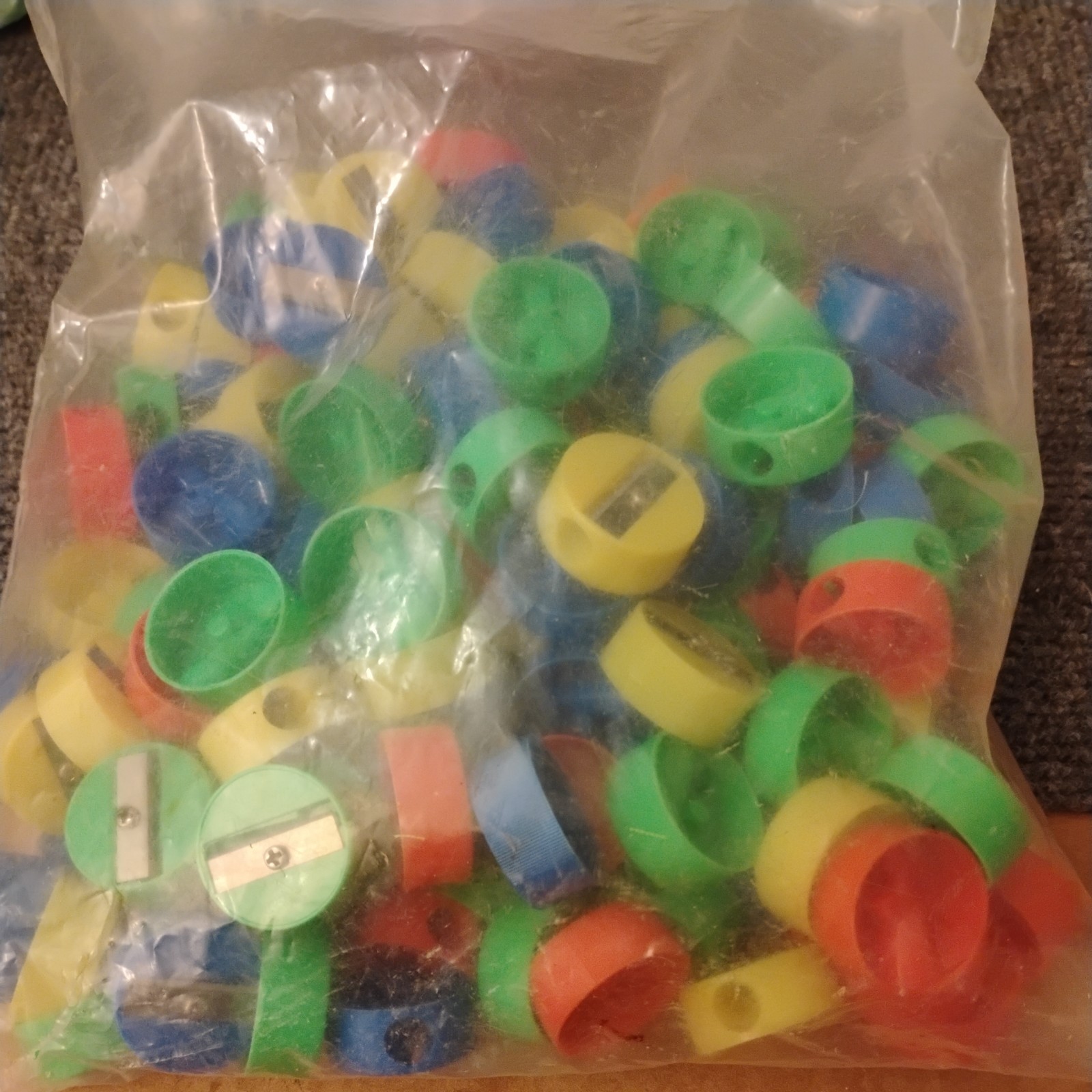90 Geddes Rainbow Pencils 4 Multi-Colored Pencils + 118 Erasers + 140 Sharpeners