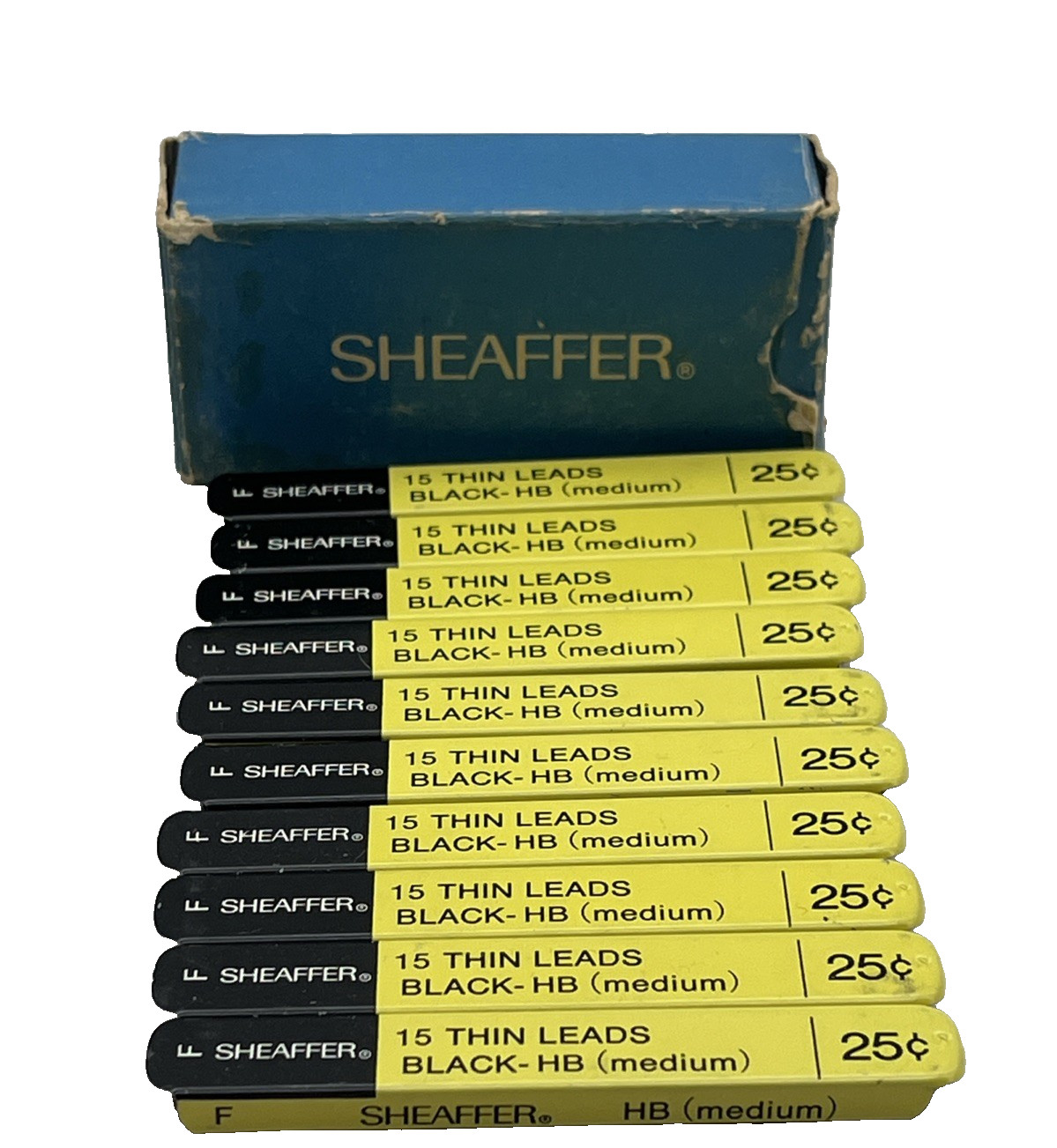 Lot 10 Sheaffer Vintage Mechanical Pencil Thin Leads HB Medium Black Refills