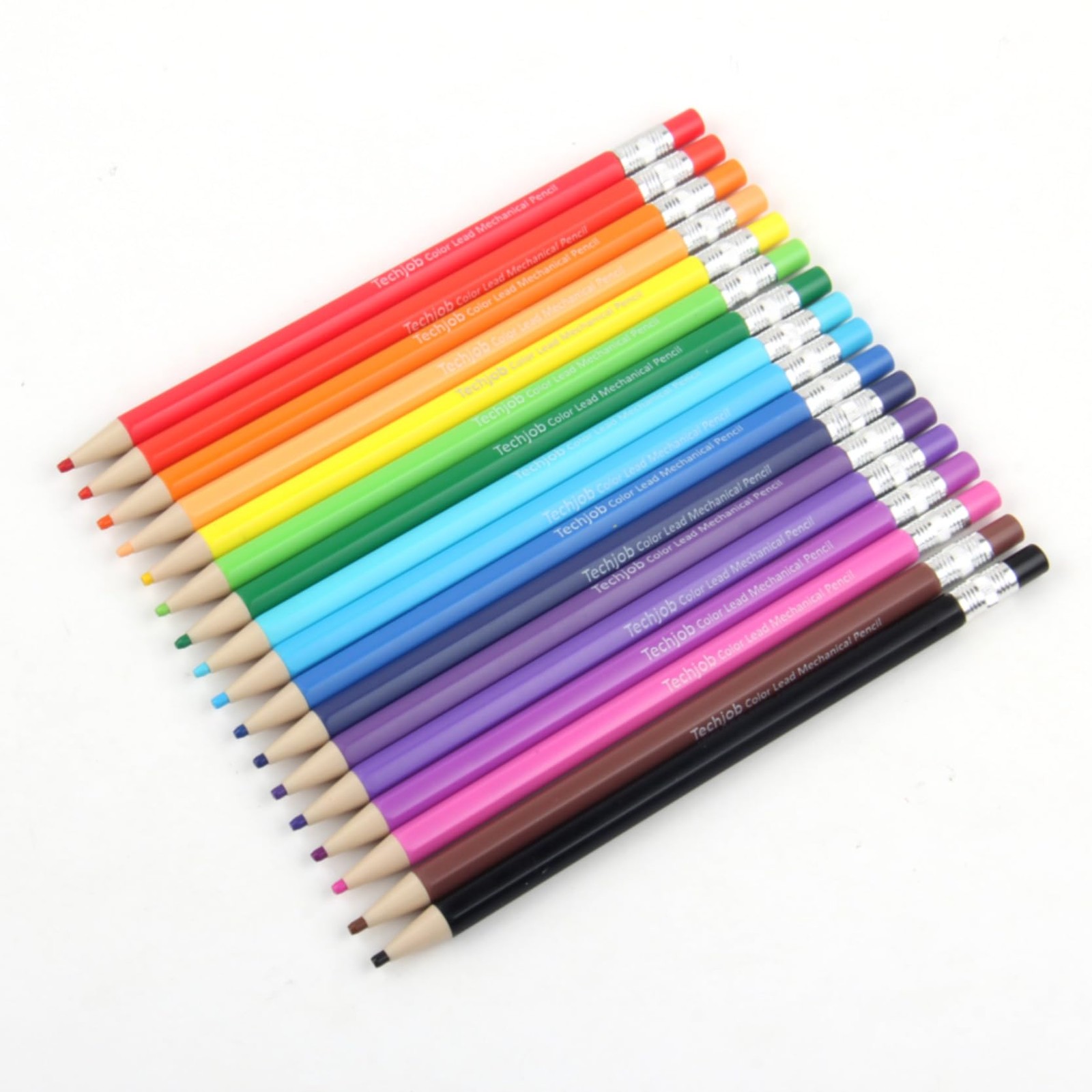 18 PCS Colored Mechanical Pencil 2.6mm Coloring Drawing Art Pencils Supplies