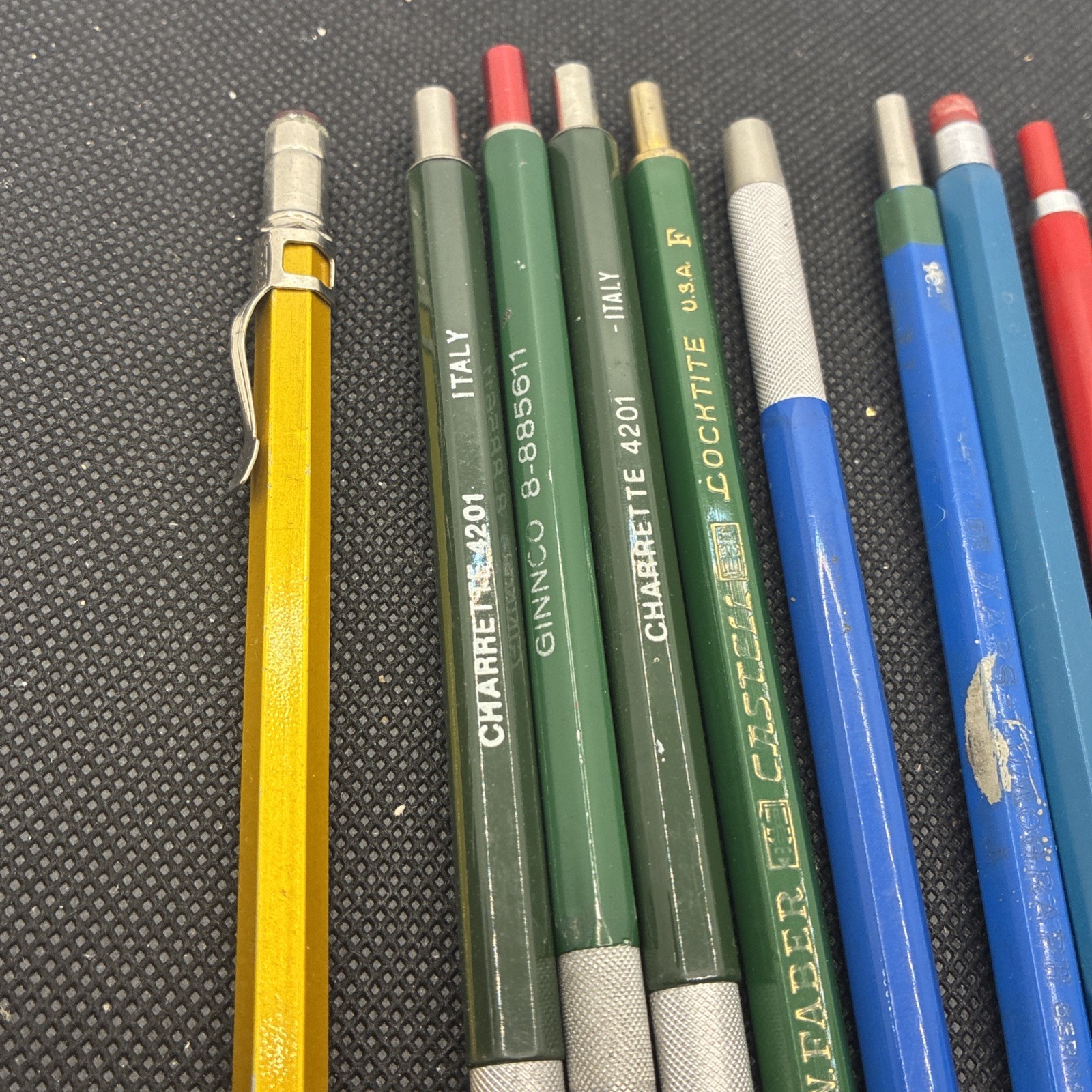 15 Lead Holders Lots Keufel Faber Charrette 9800 Sg Locktite #131 CCC