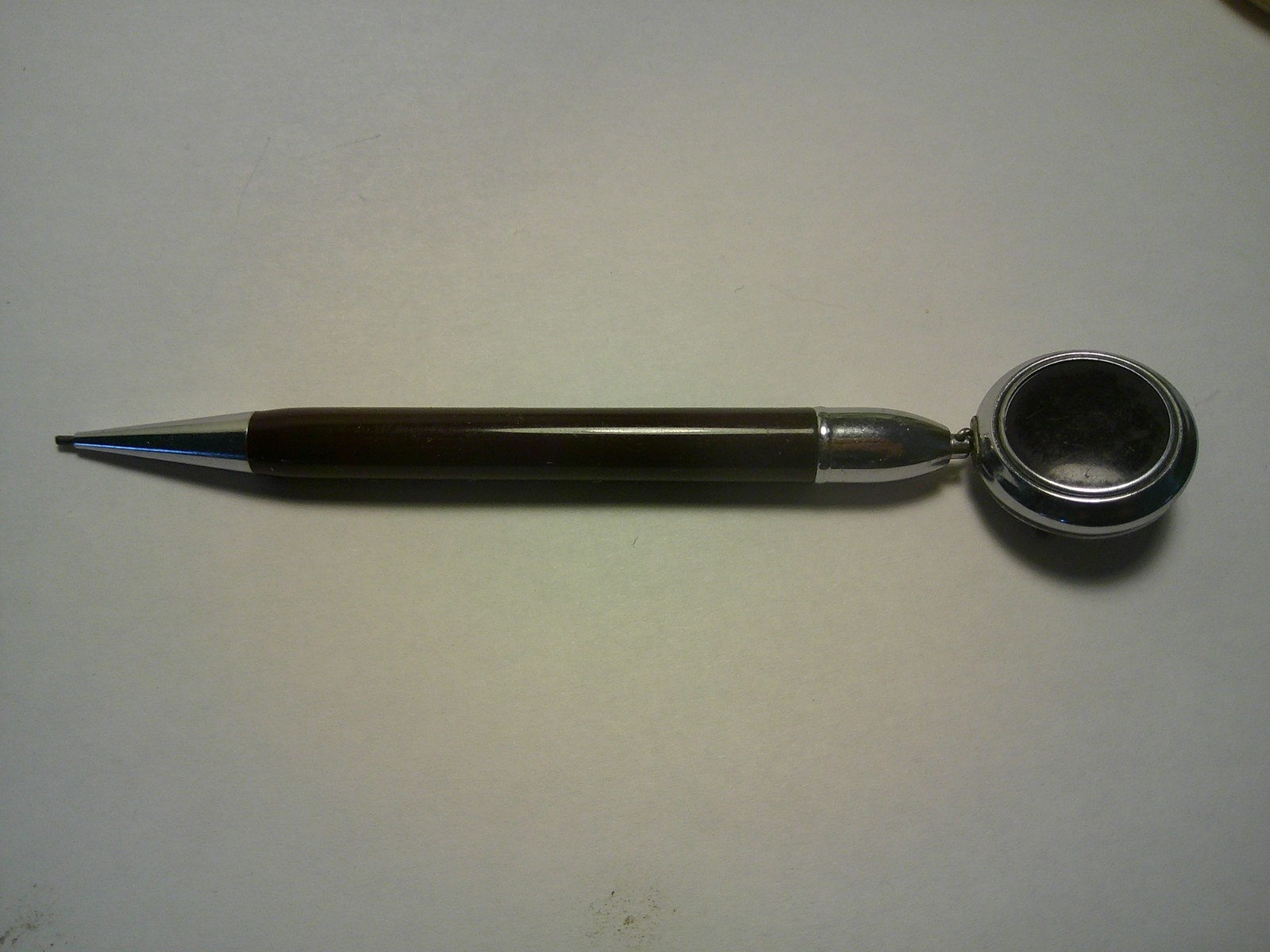 Unusual Vtg Retracting Chain Pin Antique Mechanical Golf Pencil VVGC Rare