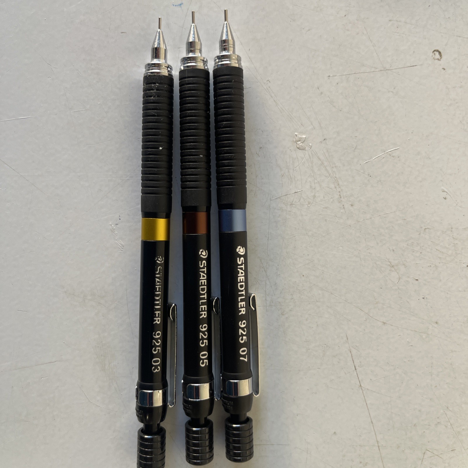 Lot x 3: Staedtler Mechanical Pencil Model 925 Combo 925 03 05 07 New / Unused