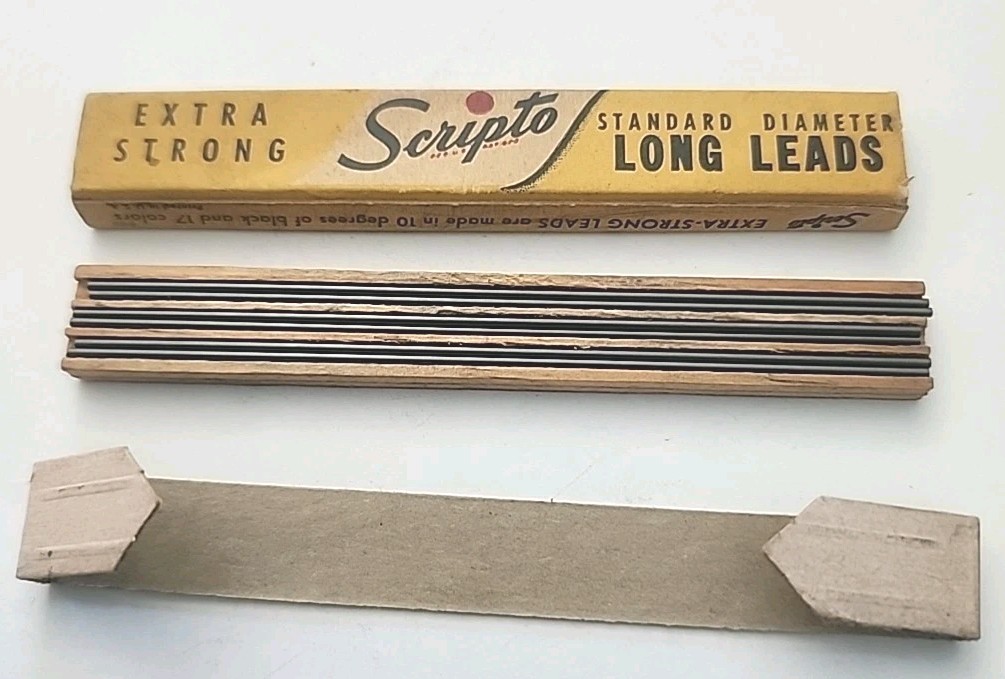 Vintage Scripto Extra Strong Drawing Writing Long Leads Standard Diameter