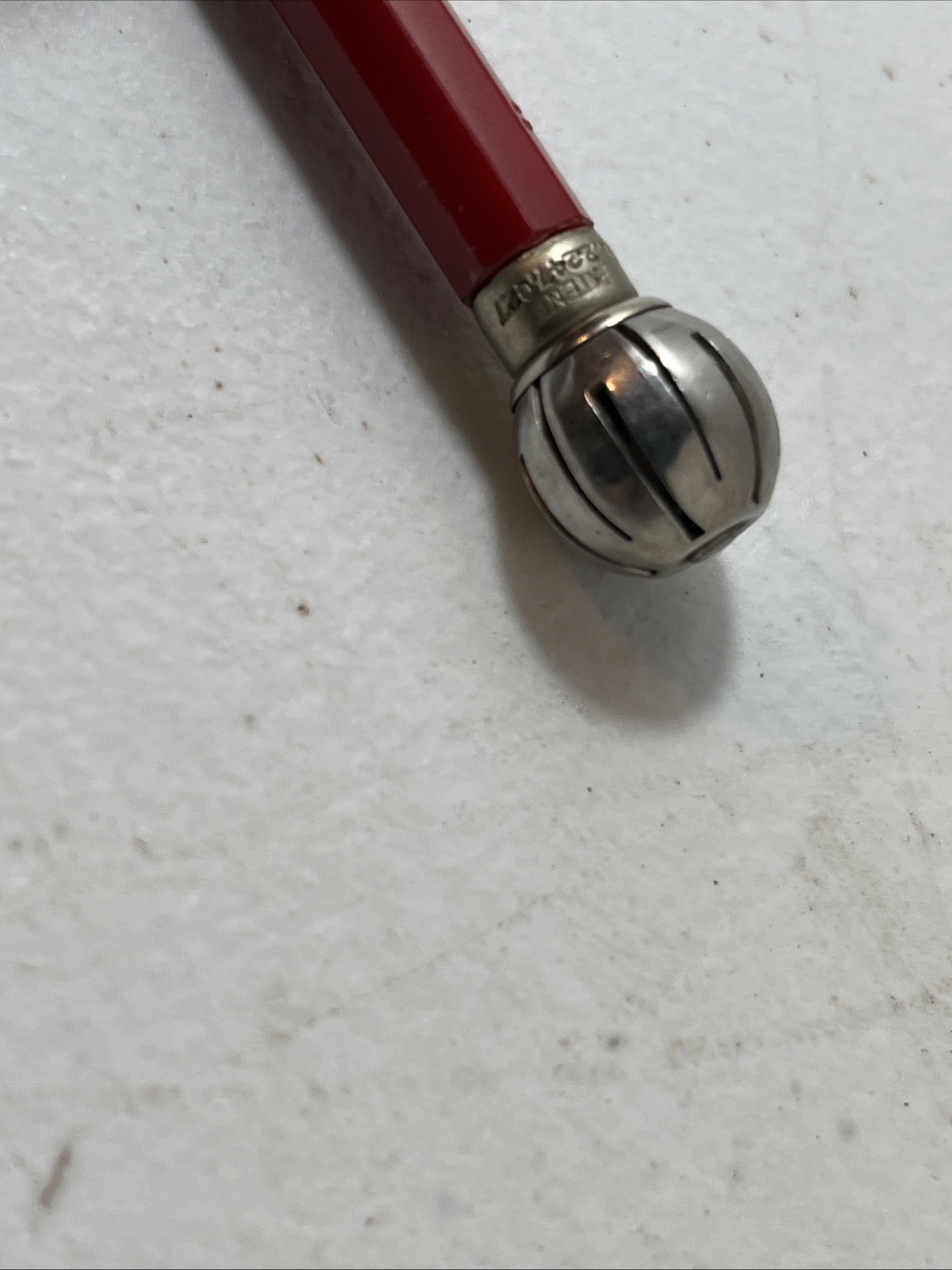 Durolite 1940s 50s Rotary phone dialer Topper Mechanical Pencil Red Antique