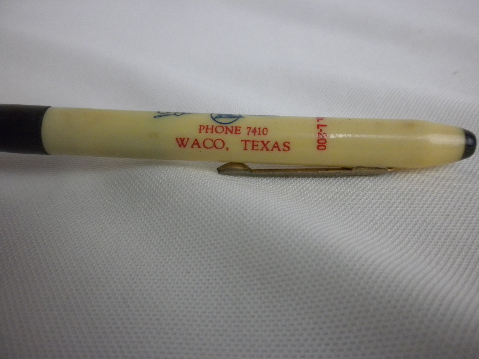 Vintage Blue Bird Ice Cream Waco TX Advertising Mechanical Pencil Sample 5″