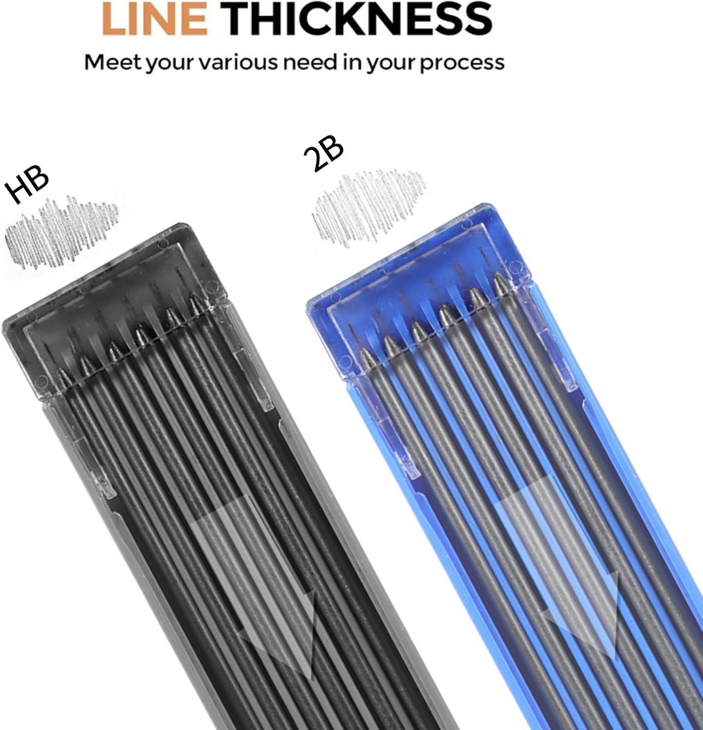 2Mm Mechanical Pencil Set Drafting Pencils with Lead Refills Writing & Sketching