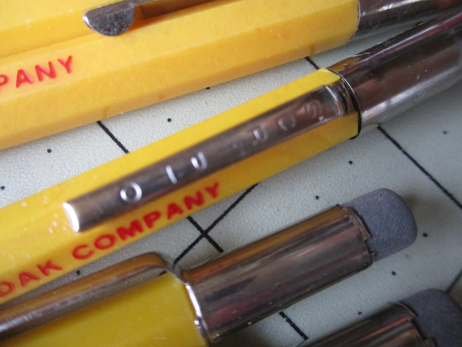 Vtg 1980s KODAK Scripto and Autopoint, USA made Mechanical Pencil Lot, 2 Pencils