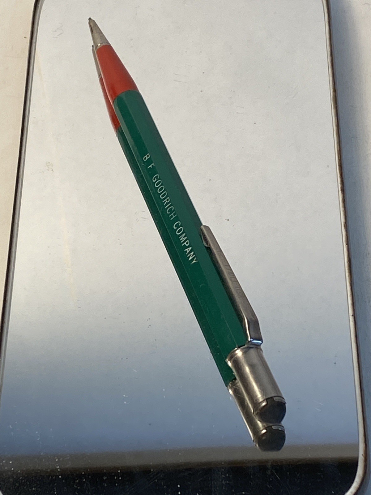 Autopin Mechanical Pencil Green & Red B. F. Goodrich Co.