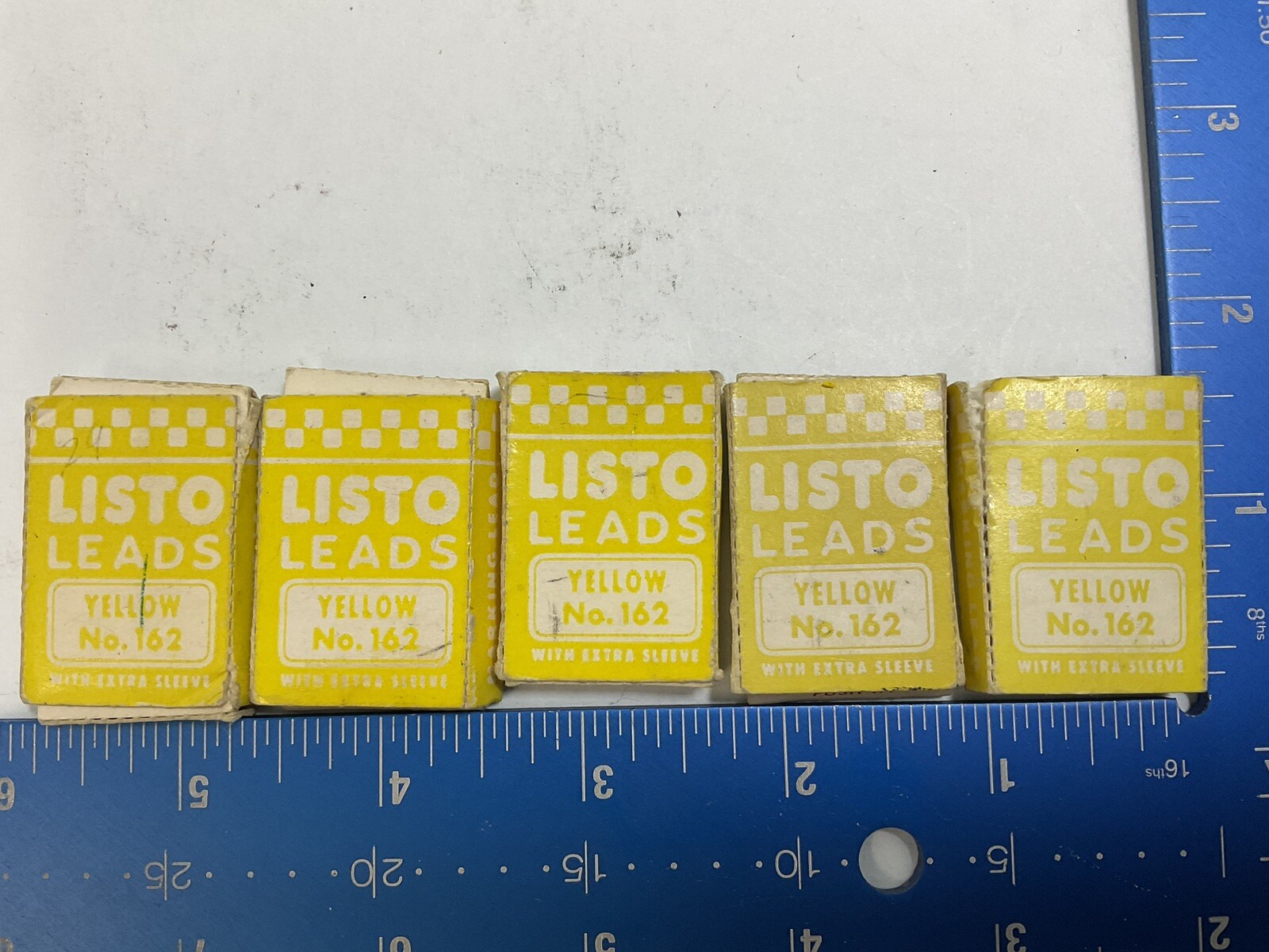 Listo Yellow Leads No 162 Vintage Lot Of 5 FoundArtShopCom