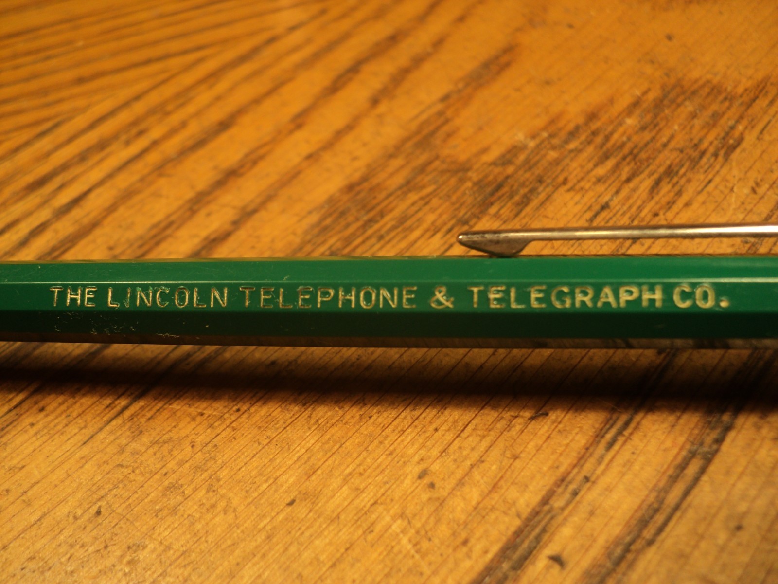 Vintage Autopoint Mechanical Pencil Lincoln Telephone & Telegraph Co 5-1/2″ C