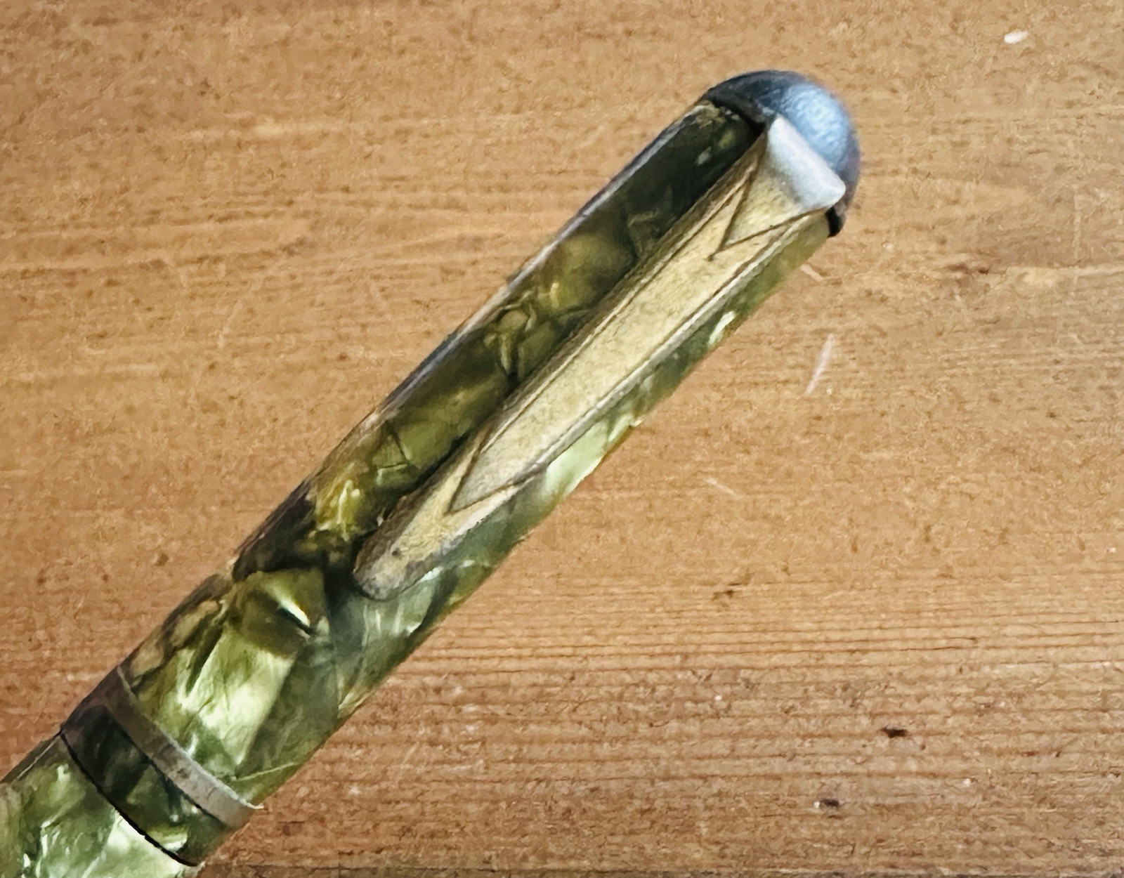 Beautiful Old Vintage Green Celluloid Mechanical Twist Pencil 1.1mm – 0.046”