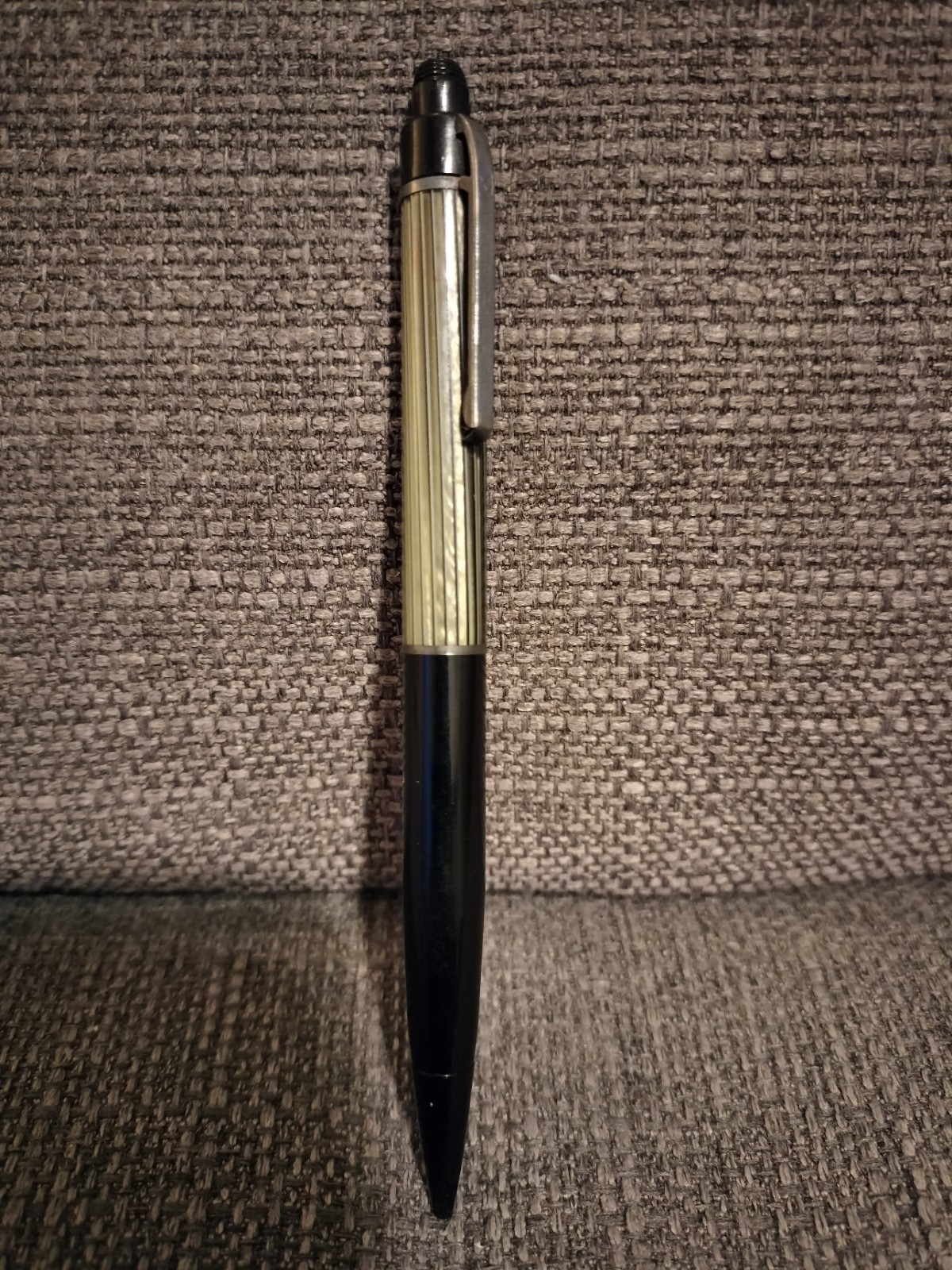 Eversharp Skyline Mechanical Pencil (1940s) Charcoal w Striped Cap