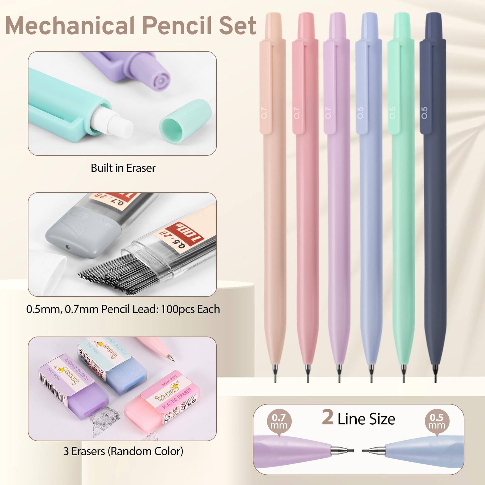 DazSirit 62 PCS Aesthetic School Supplies with Foldable Pencil Case 12 Pastel…