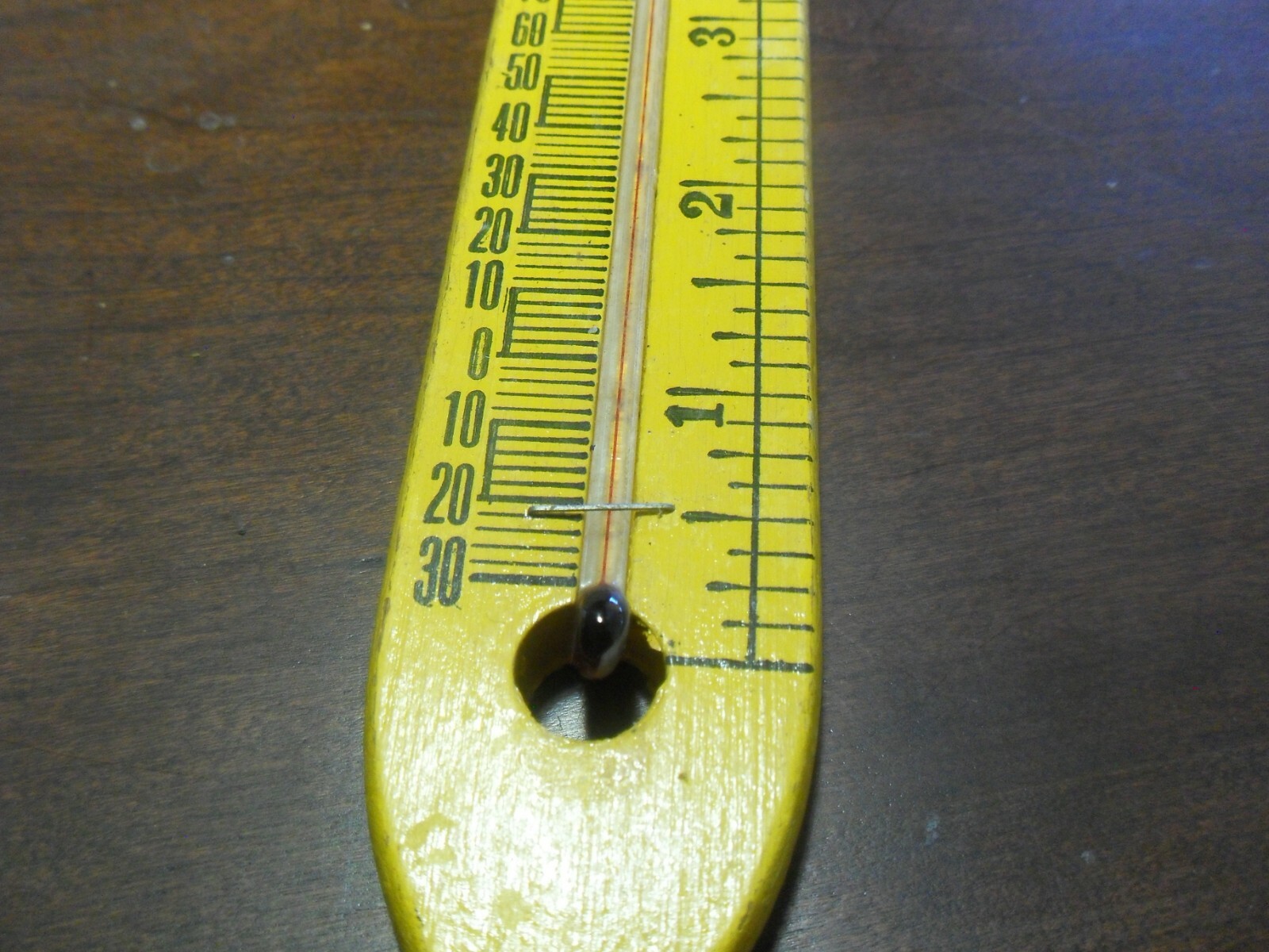 Vintage Sample Thermometer Ruler Advertising The Kemper-Thomas Company Cinn Ohio