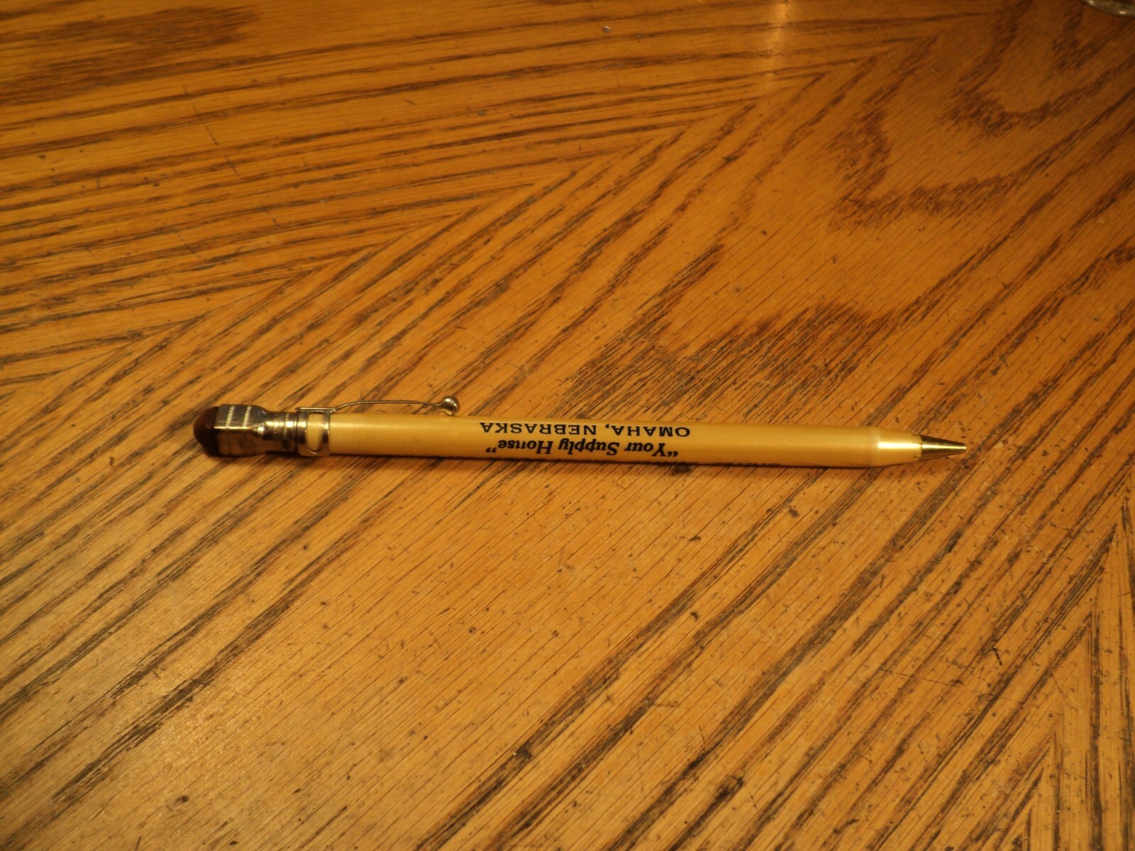 Vintage Mechanical Pencil Advertising United States Check Book Company Omaha