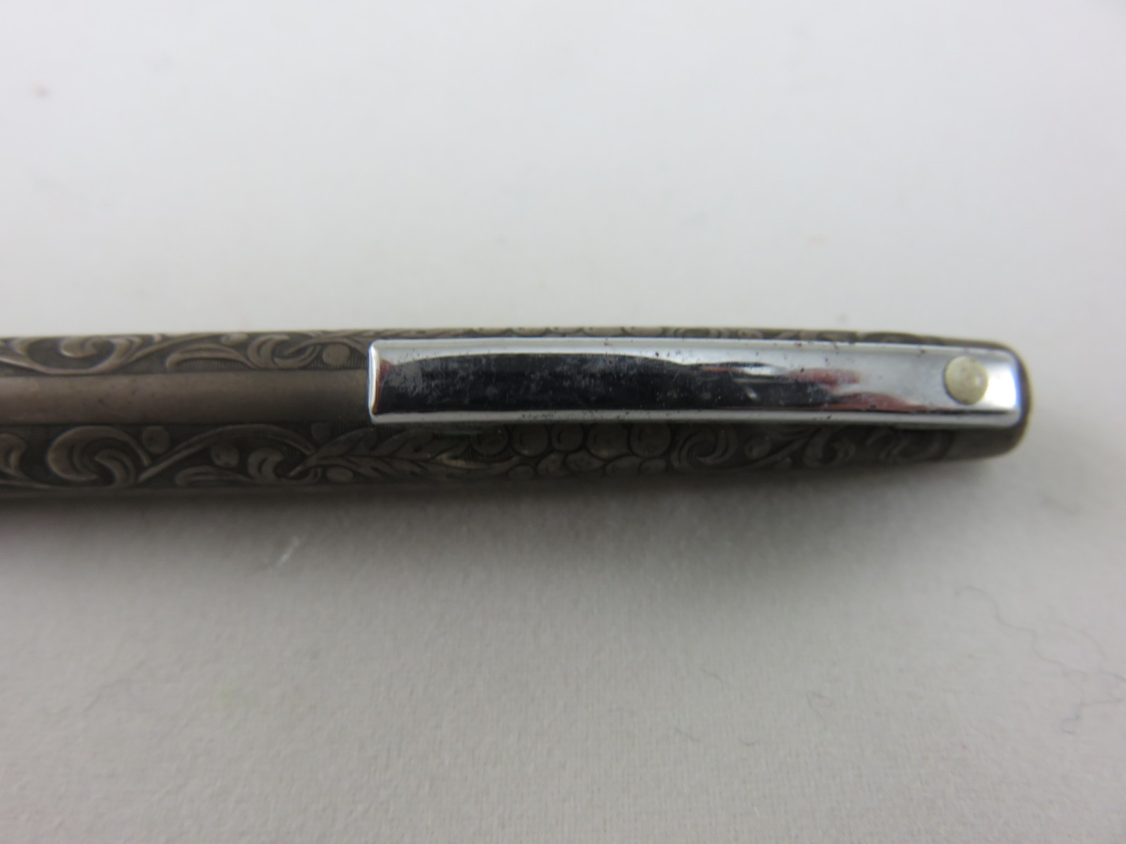 Scheaffer Sterling Silver Mechanical Pencil 5″L Grapevine Pattern Vintage USA