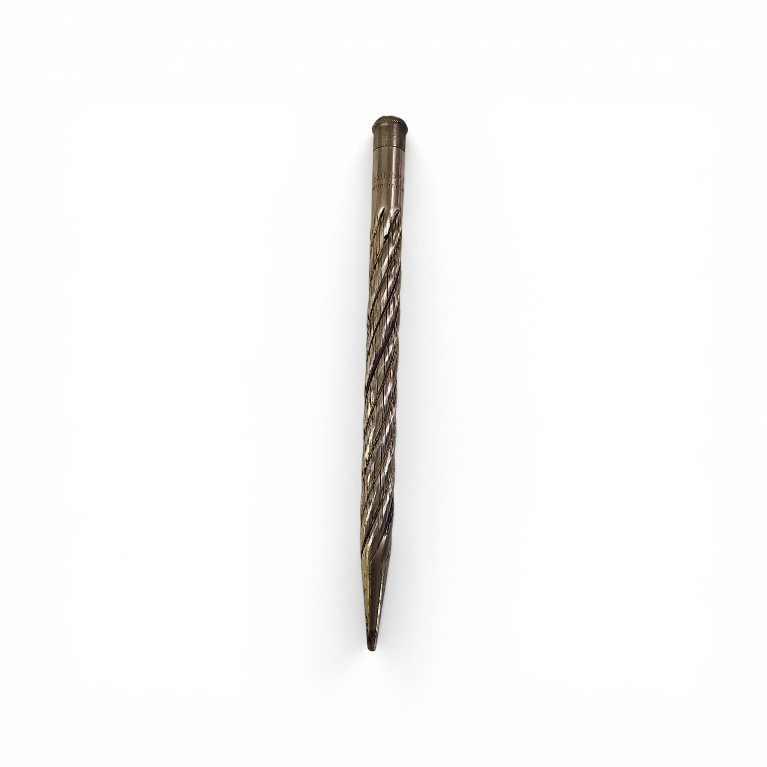 Vintage Redipoint Aluminum Swirl Design Mechanical Pencil – 5 1/4″