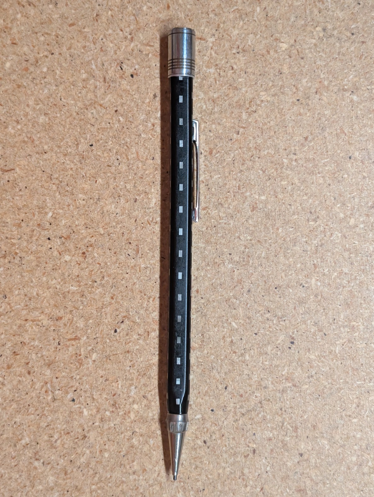 Wahl-Eversharp Square 4 Mechanical Pencil Twist Actuation Black White Squares