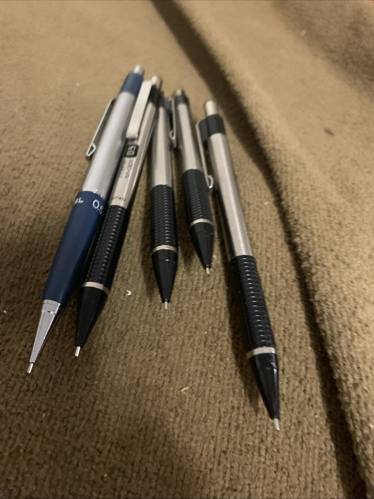 Lot Of 5Vintage Zebra M 301 mechanical pencil 1980 0.5mm Staedtler Microfix SL